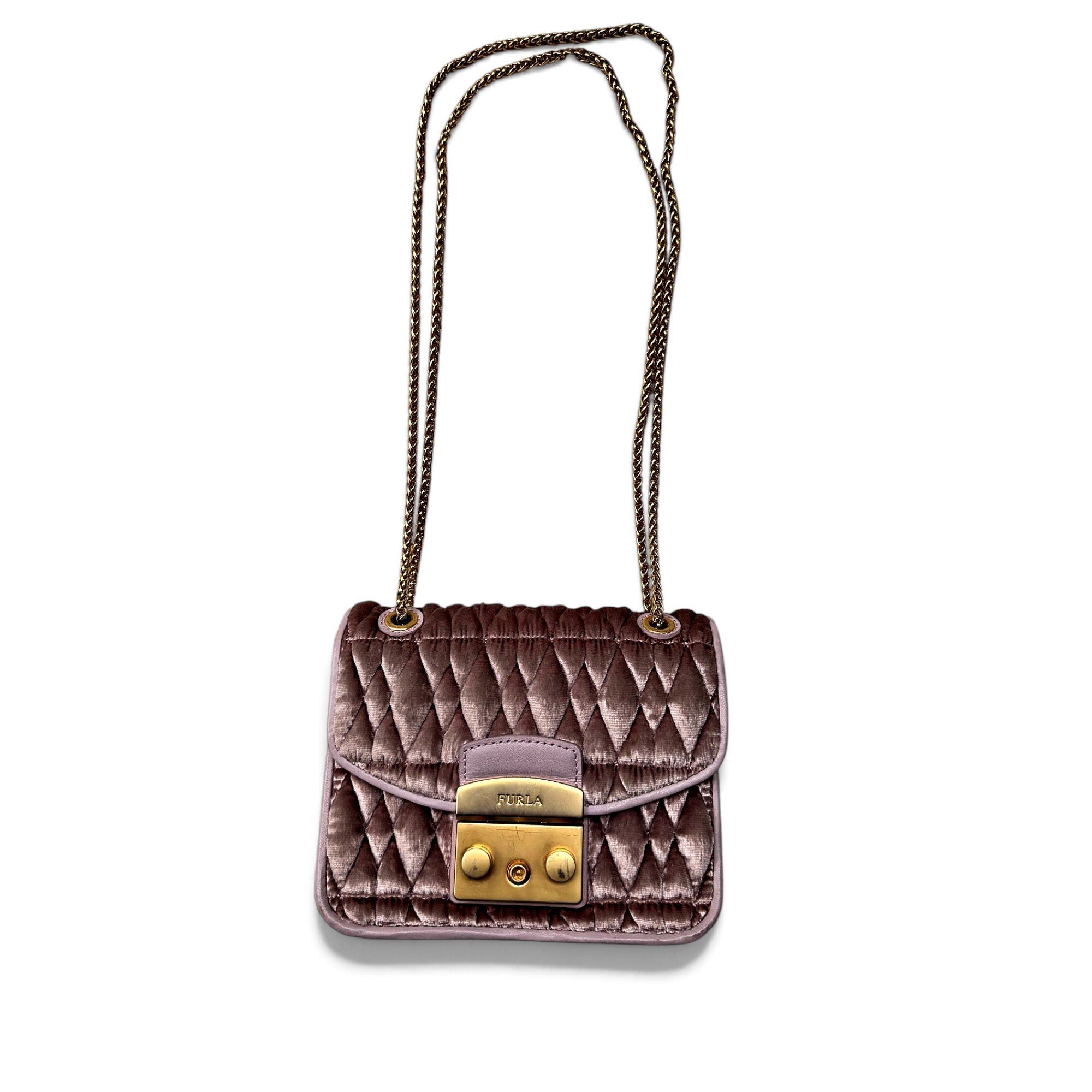 Metropolis velvet crossbody bag