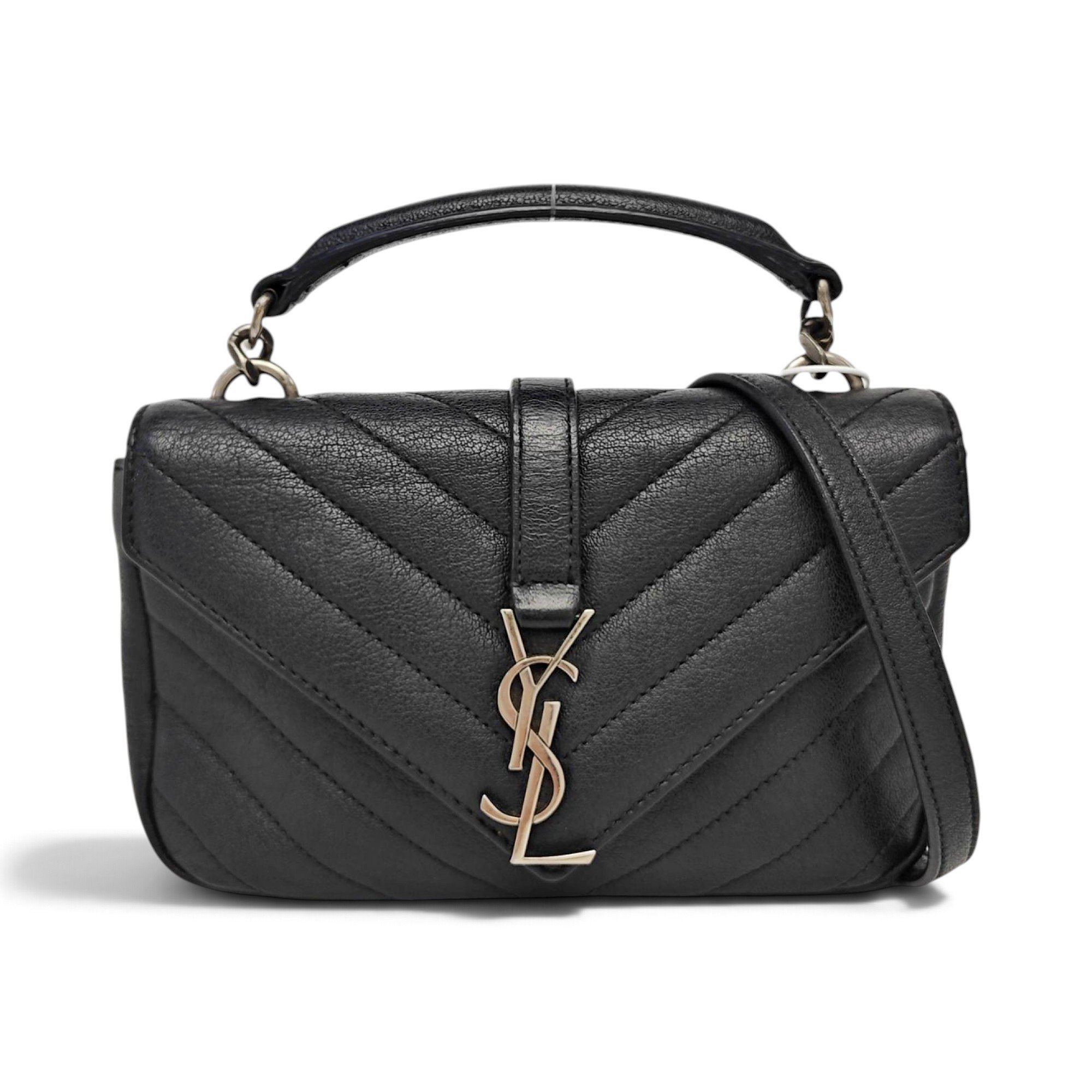 Collége monogramme leather handbag