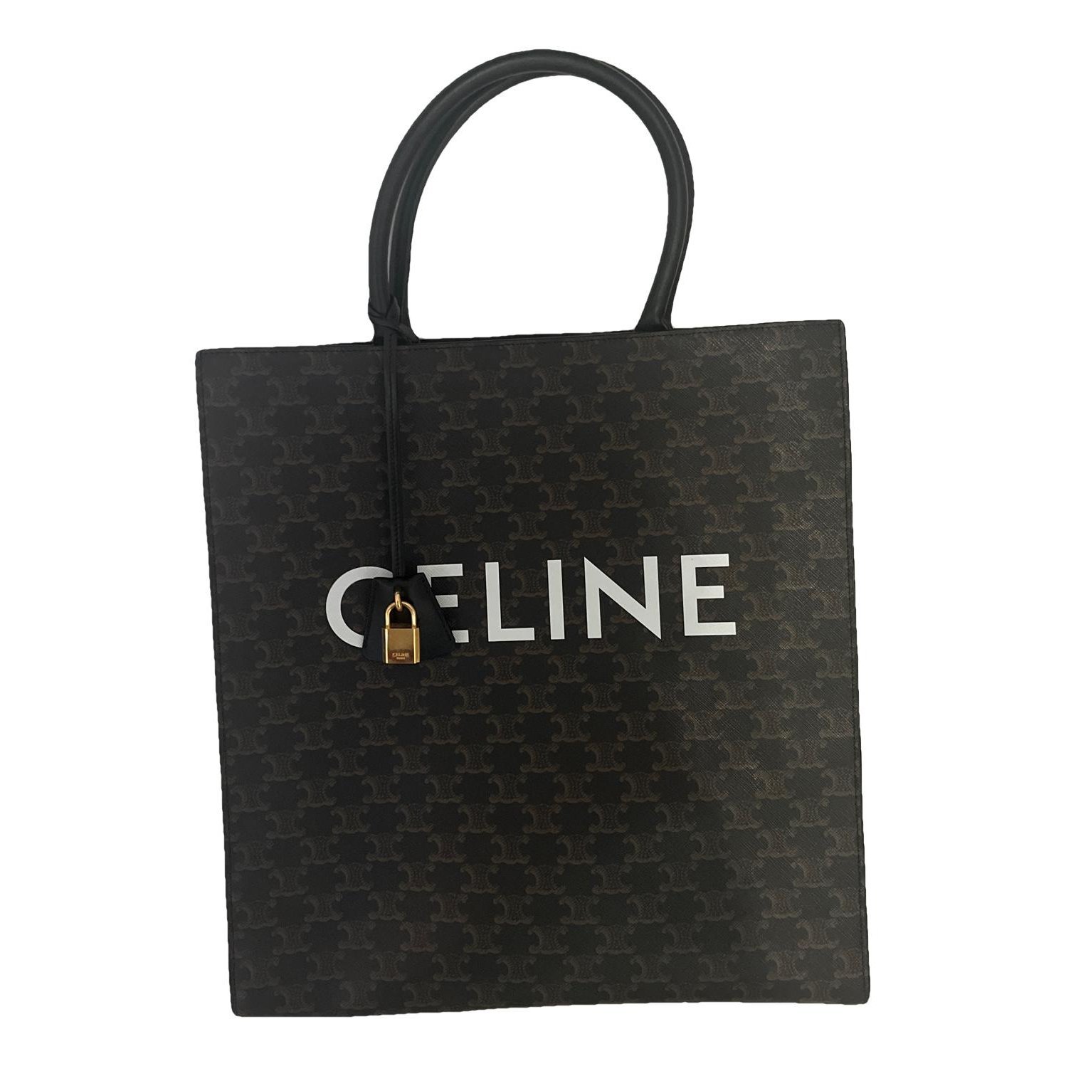 Cabas Vertical leather tote