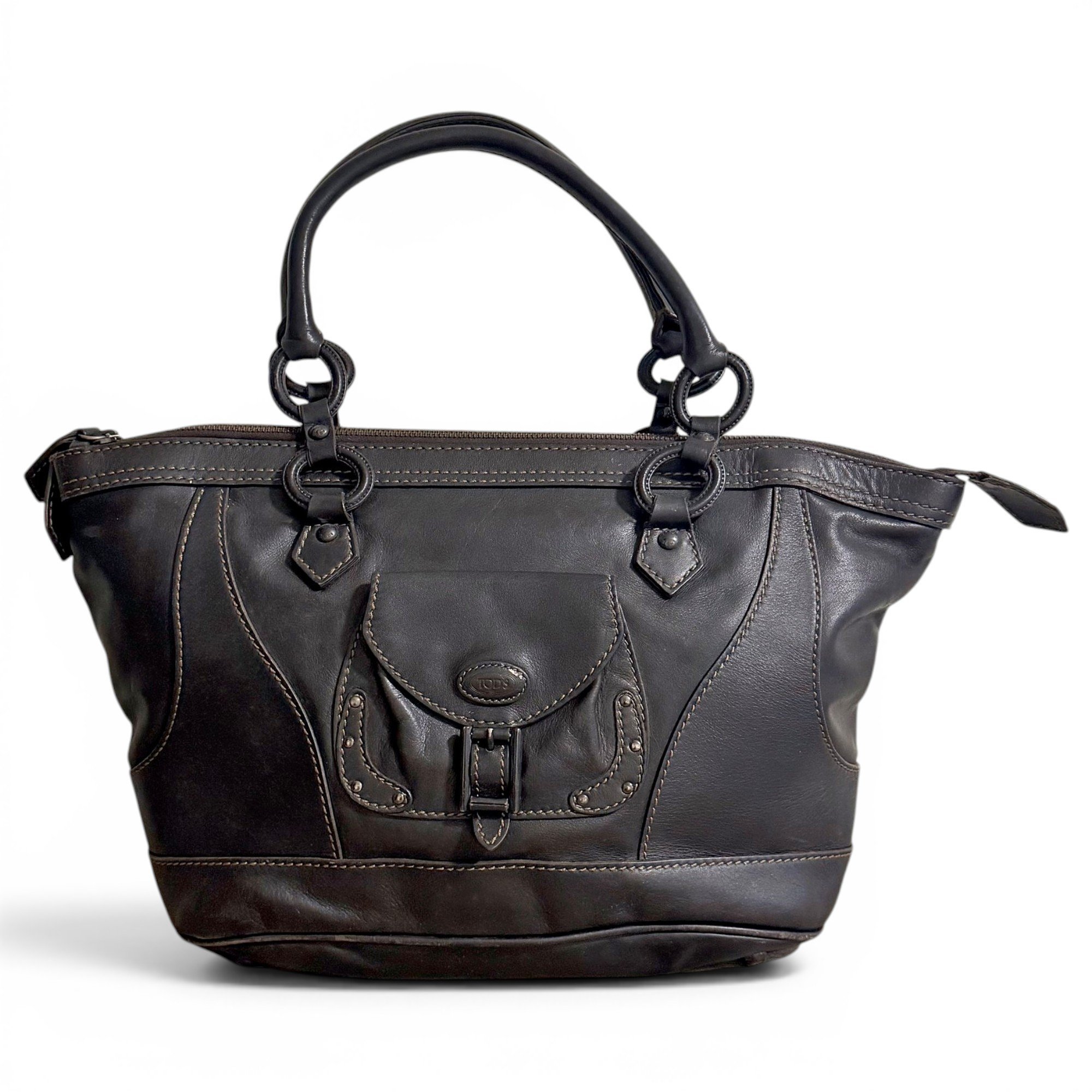 Leather handbag