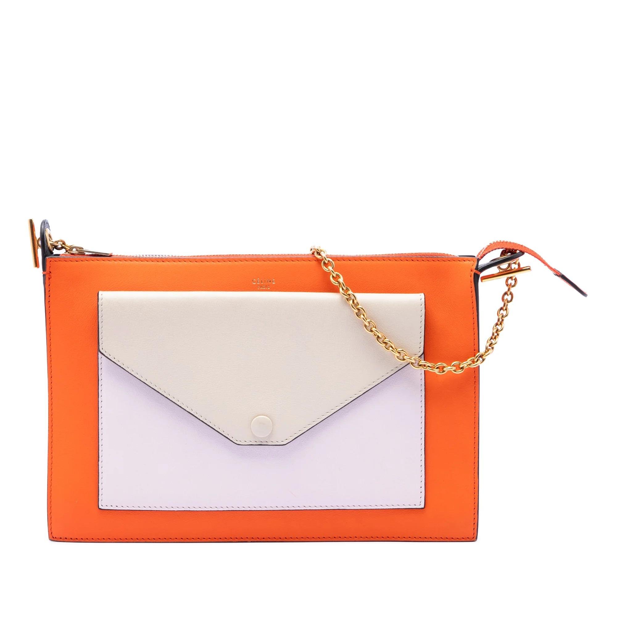 Pocket pony-style calfskin handbag