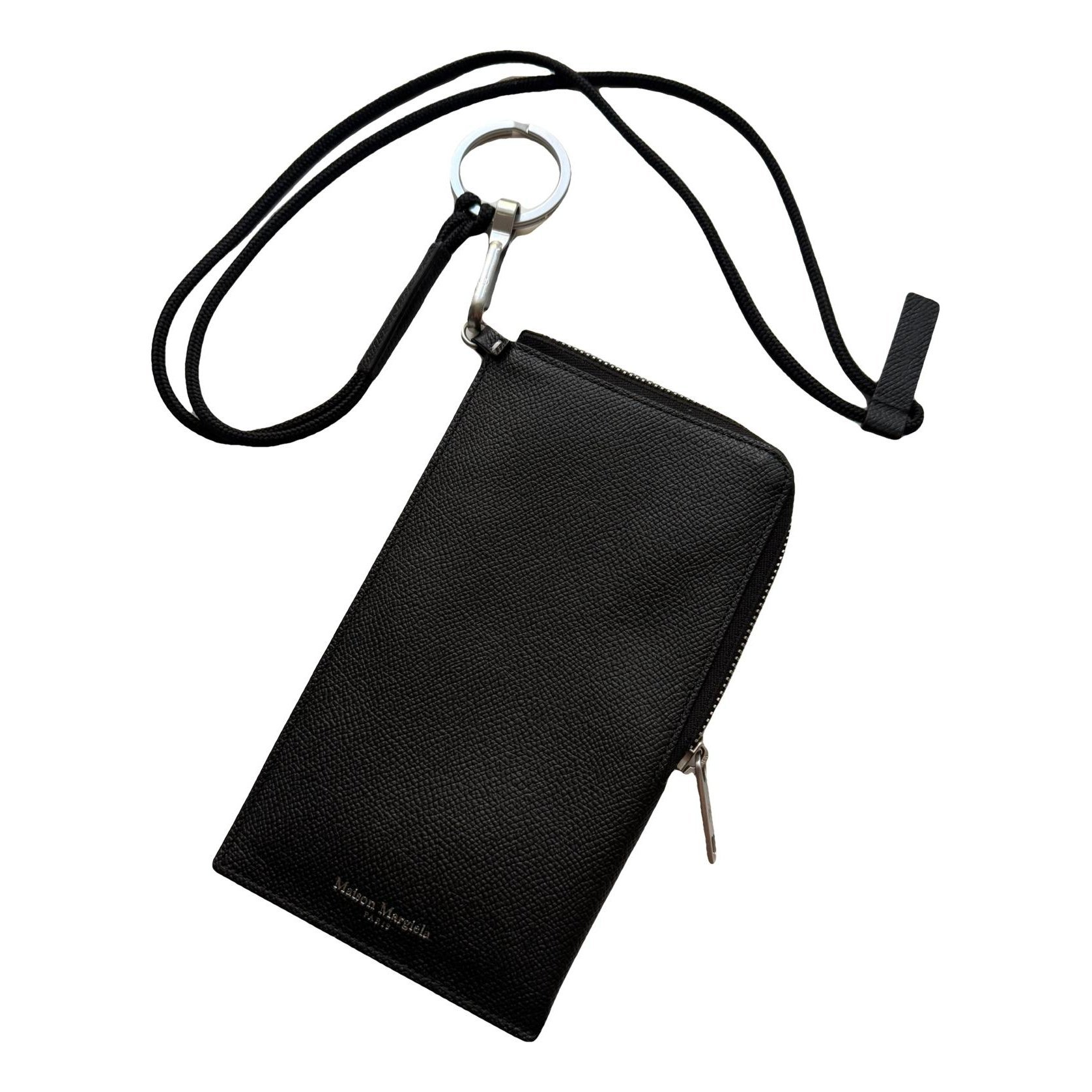 Leather clutch bag
