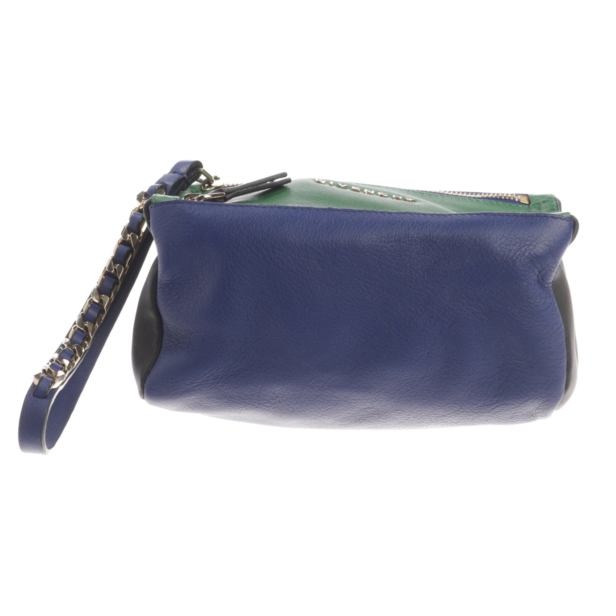 Leather clutch bag