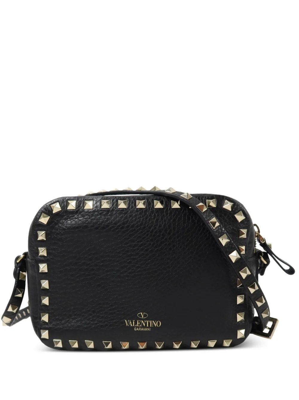 Rockstud leather crossbody bag