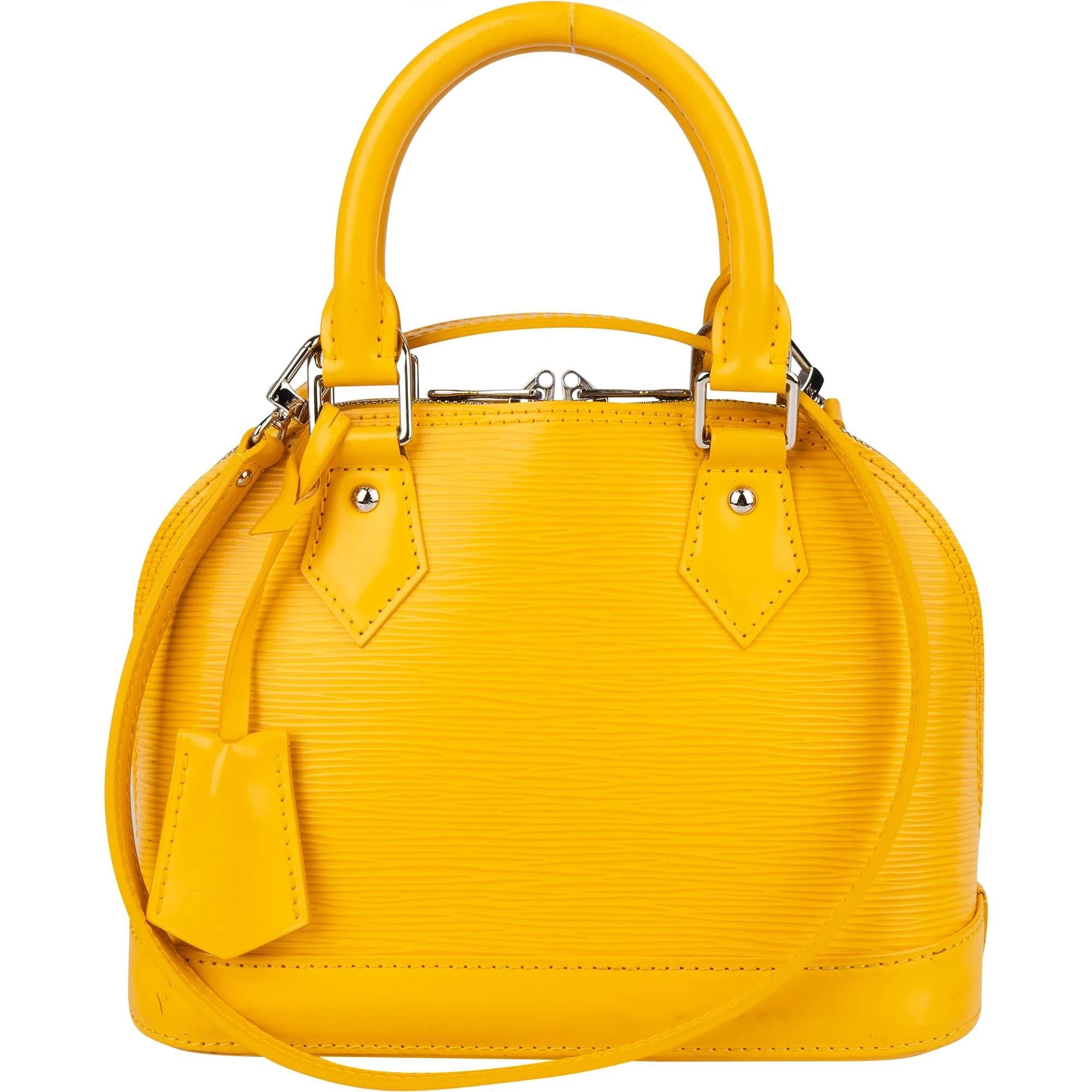 Louis Vuitton Alma leather handbag