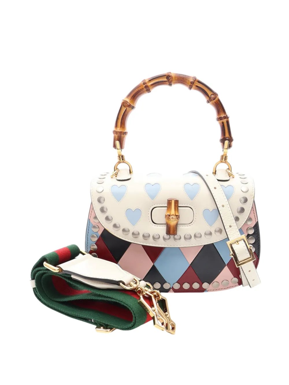 2016-2026 Calfskin Lovelight Bamboo Top Handle Bag satchel