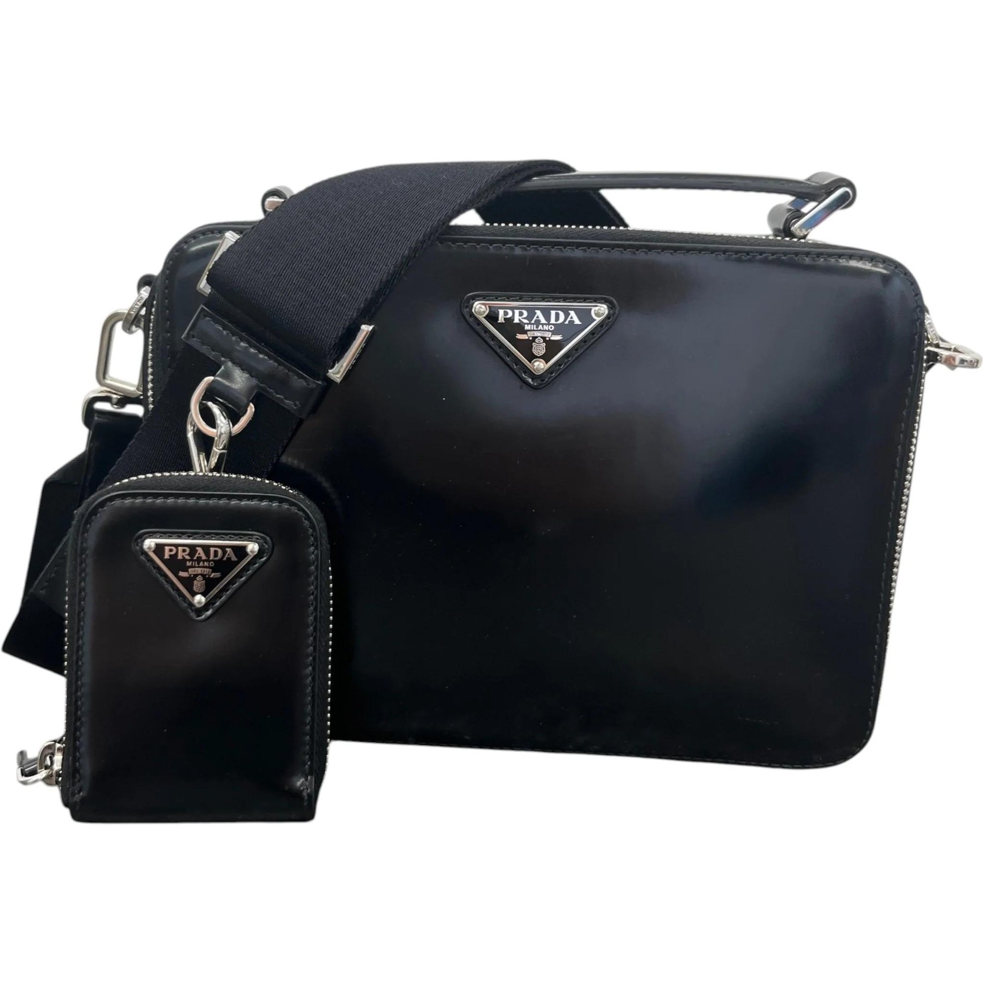 Patent leather handbag