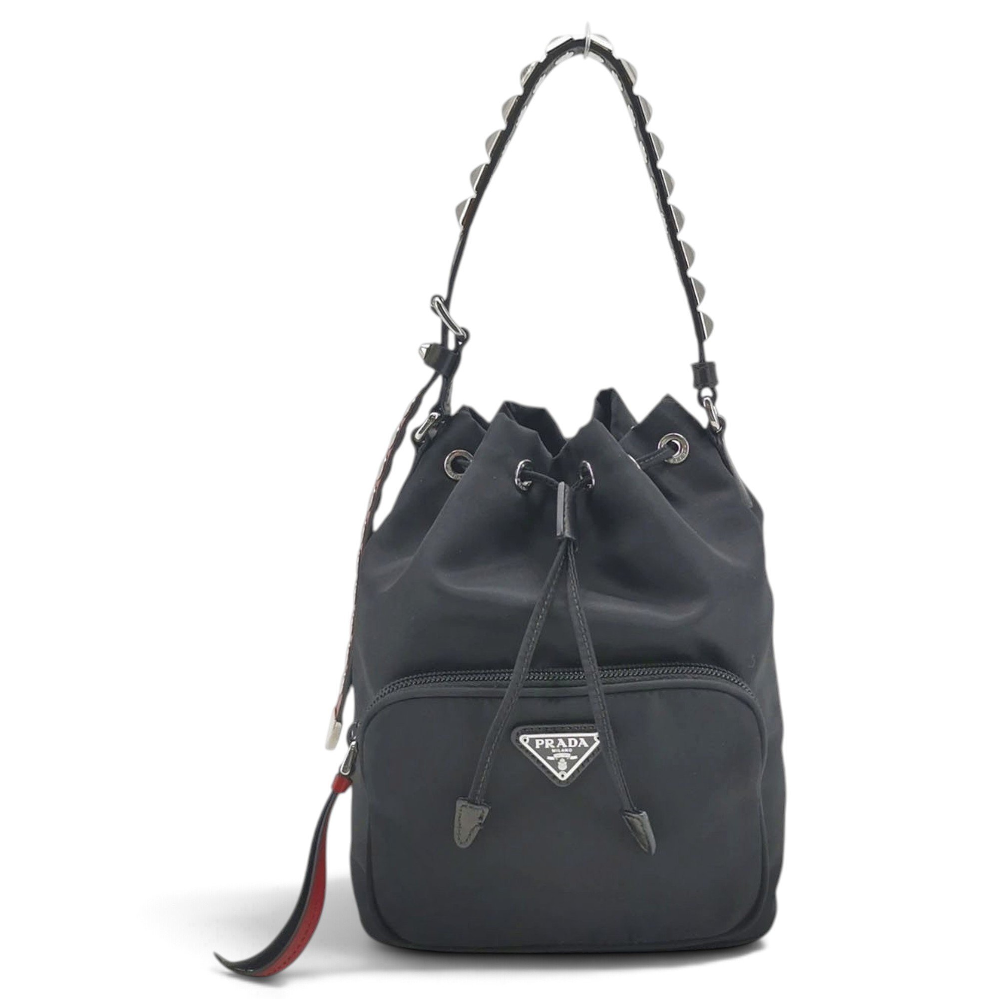 Duet leather handbag