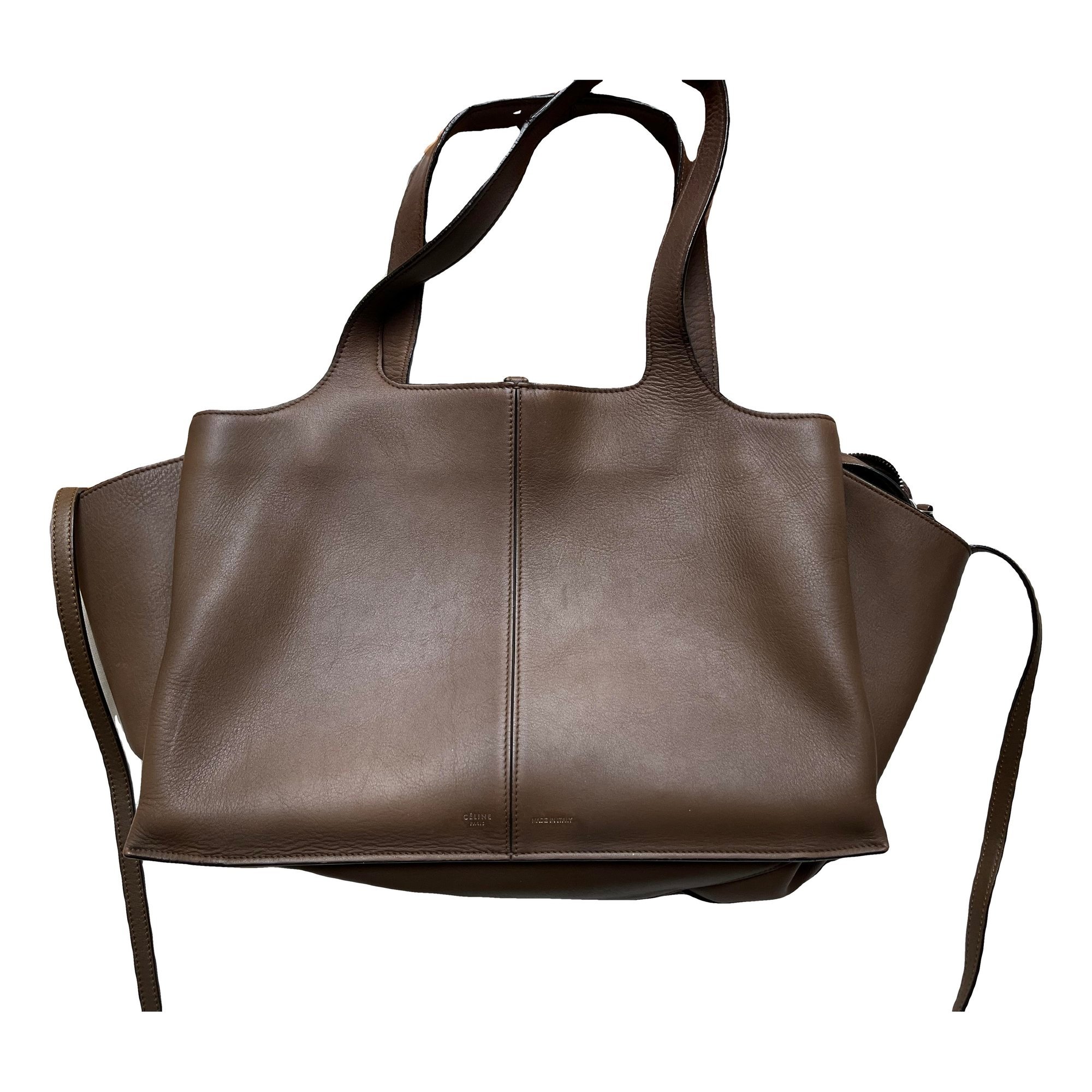 Tri-Fold leather handbag