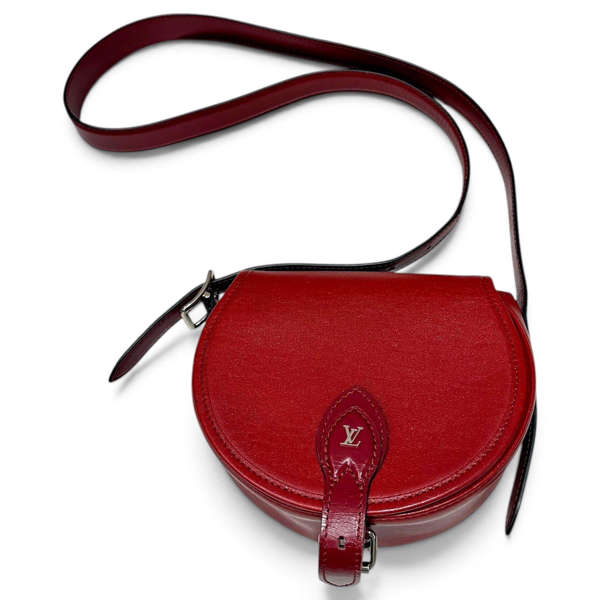 Tambourin leather crossbody bag