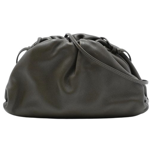 Pouch leather crossbody bag