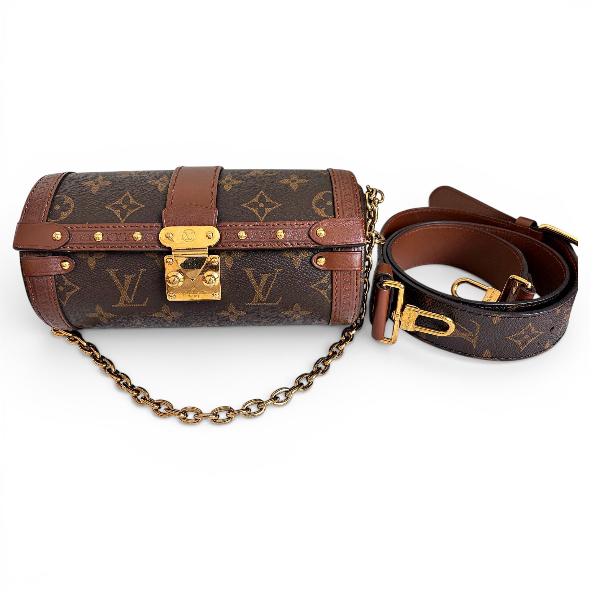 Papillon Trunk leather crossbody bag