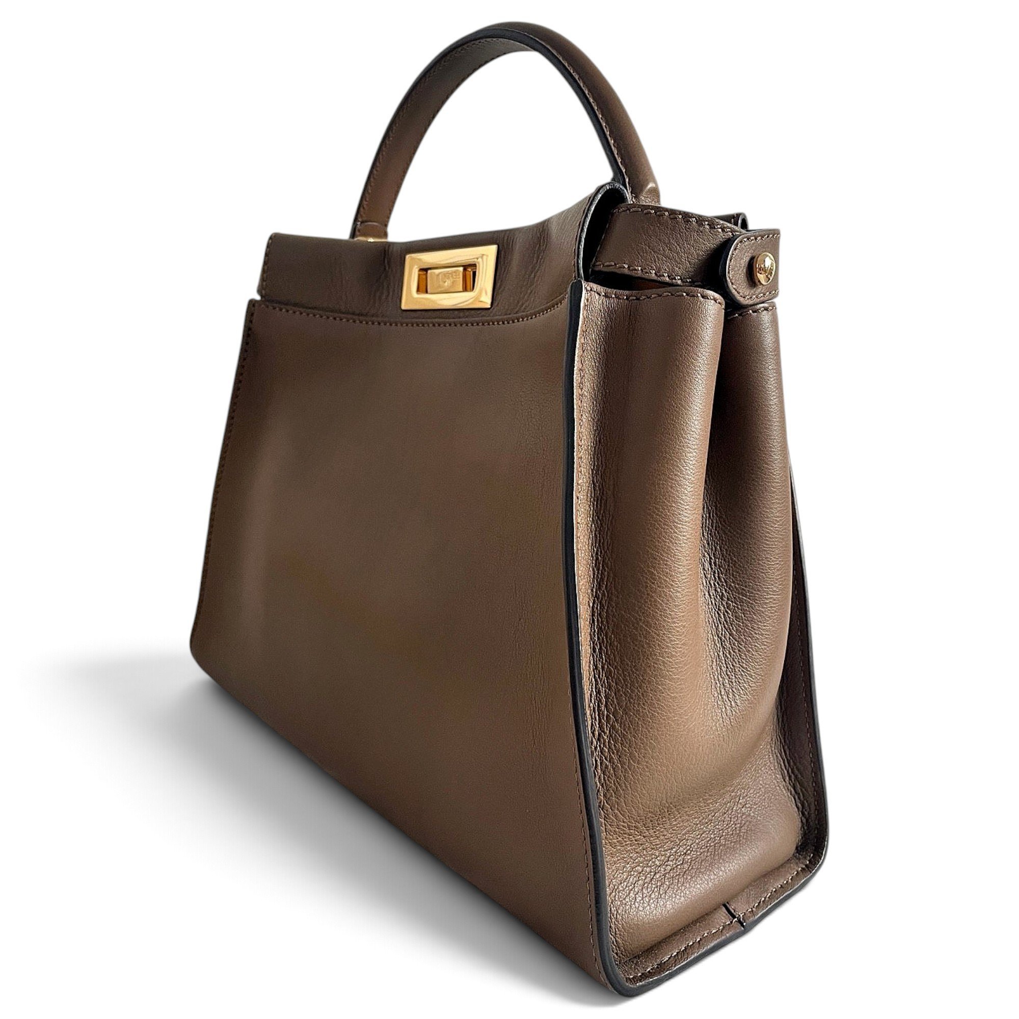 Fendi Peekaboo leather handbag