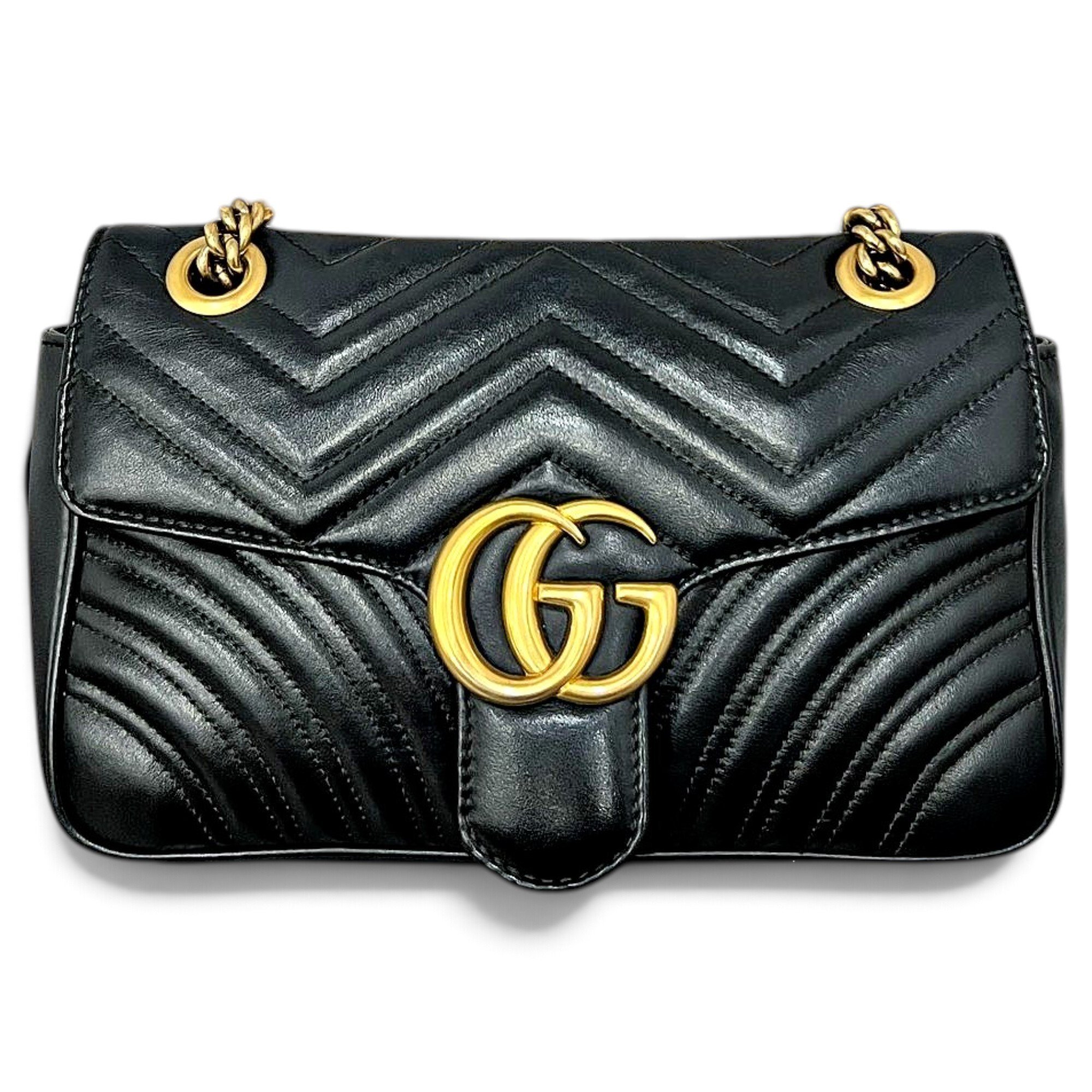 GG Marmont Flap leather crossbody bag