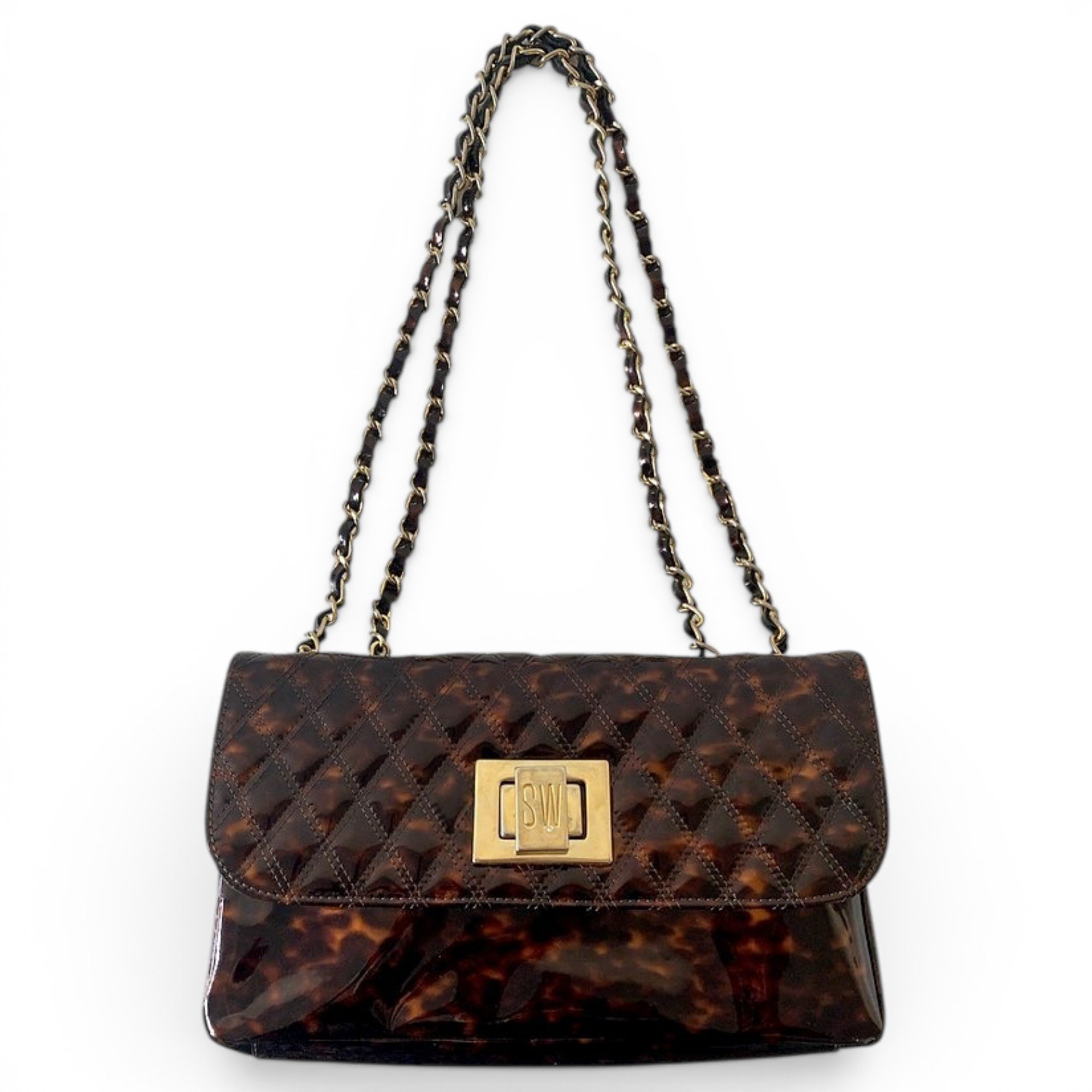 Patent leather handbag