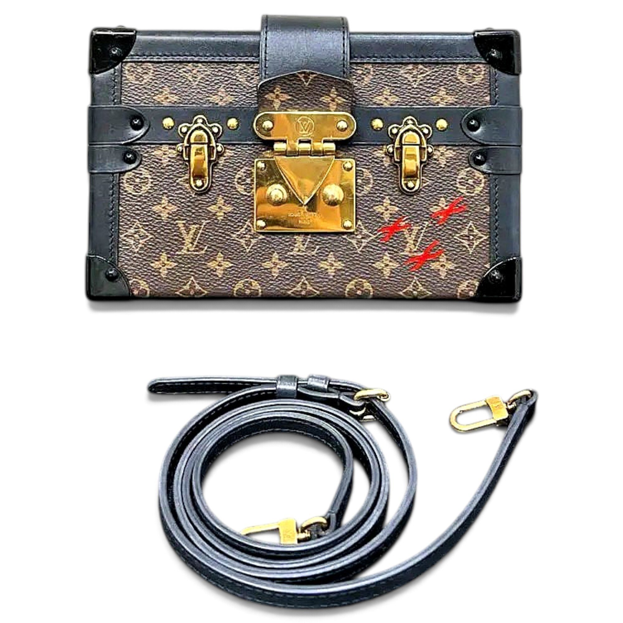 Petite Malle vinyl handbag