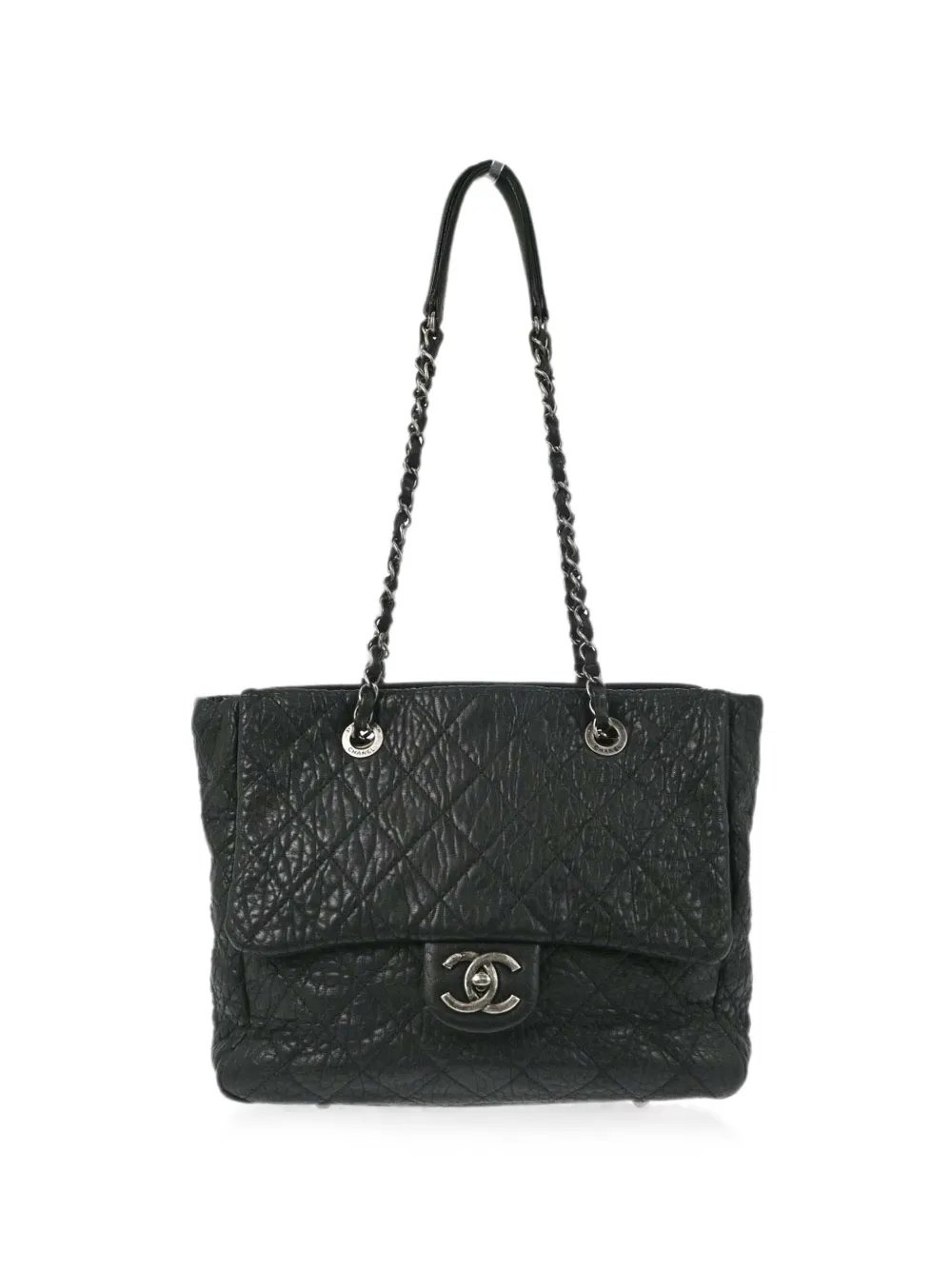 2015-2016 quilted CC turn-lock tote bag
