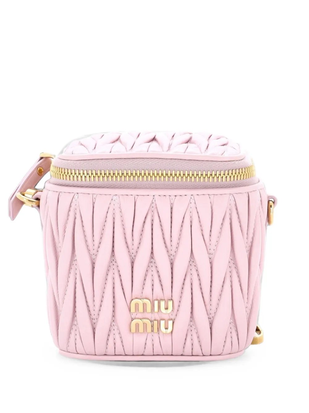 Miu Miu Vanity Case Matelasse Leather Micro crossbody bag