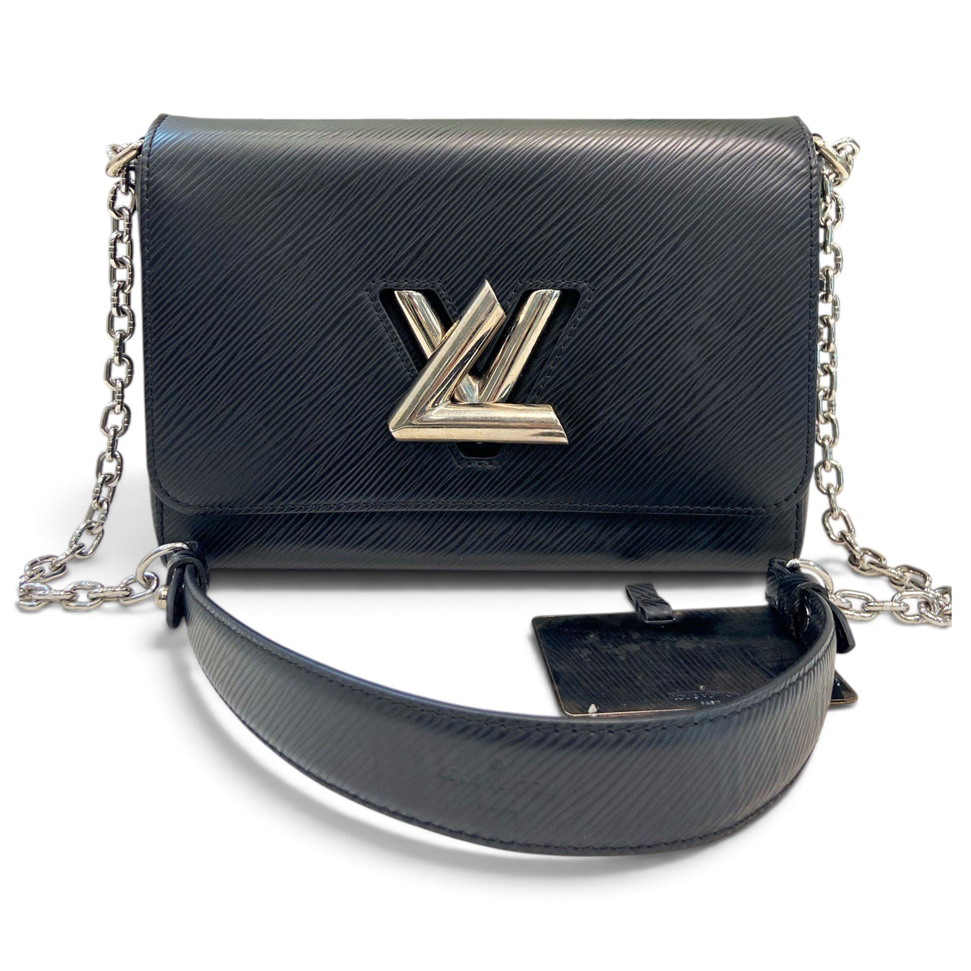 Twist leather crossbody bag