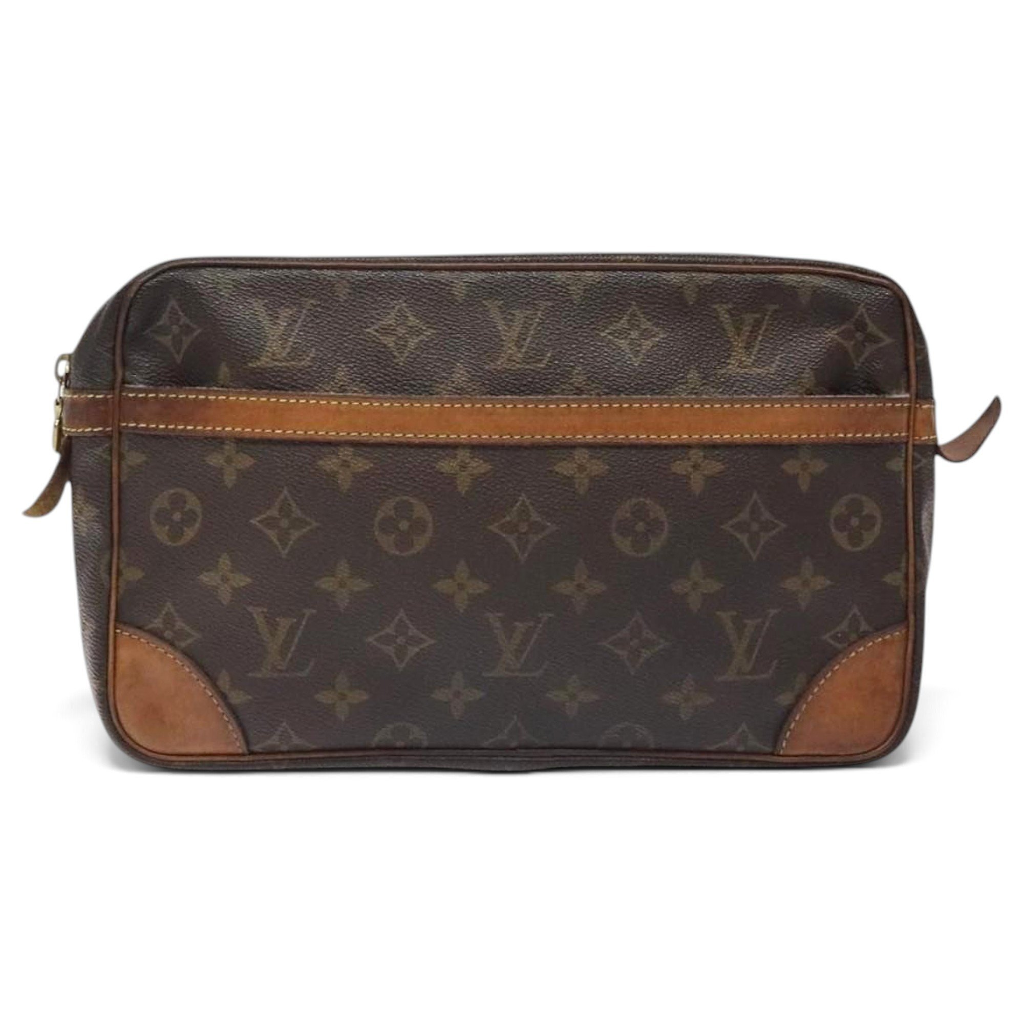 Leather clutch bag