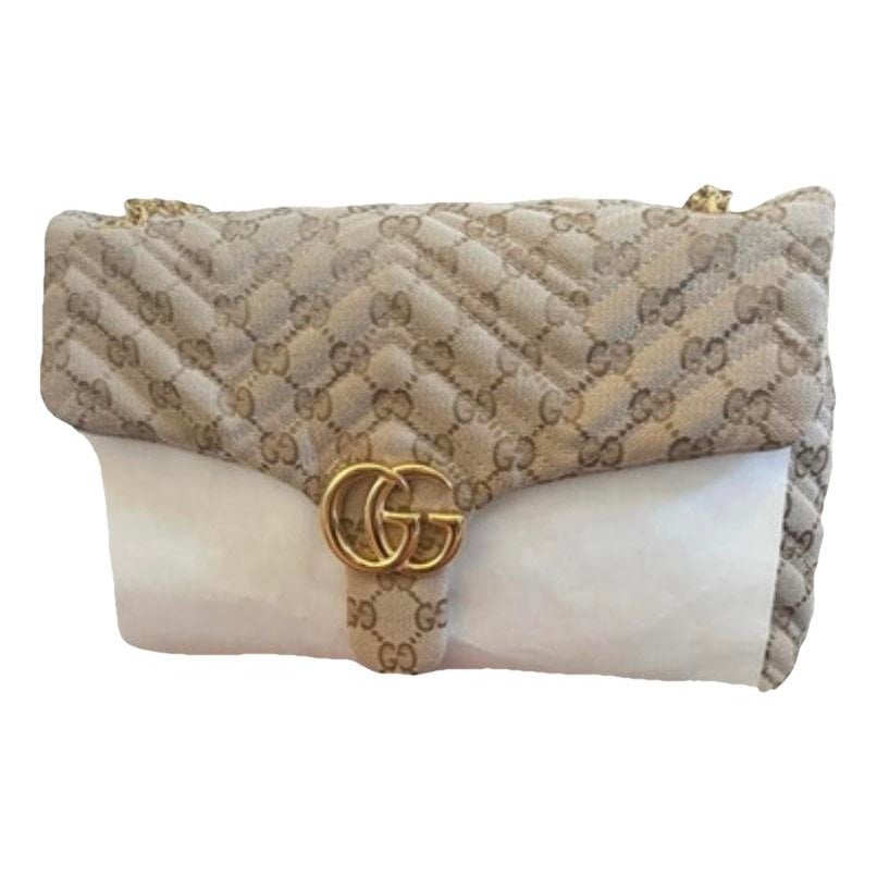 GG Marmont Flap cloth crossbody bag