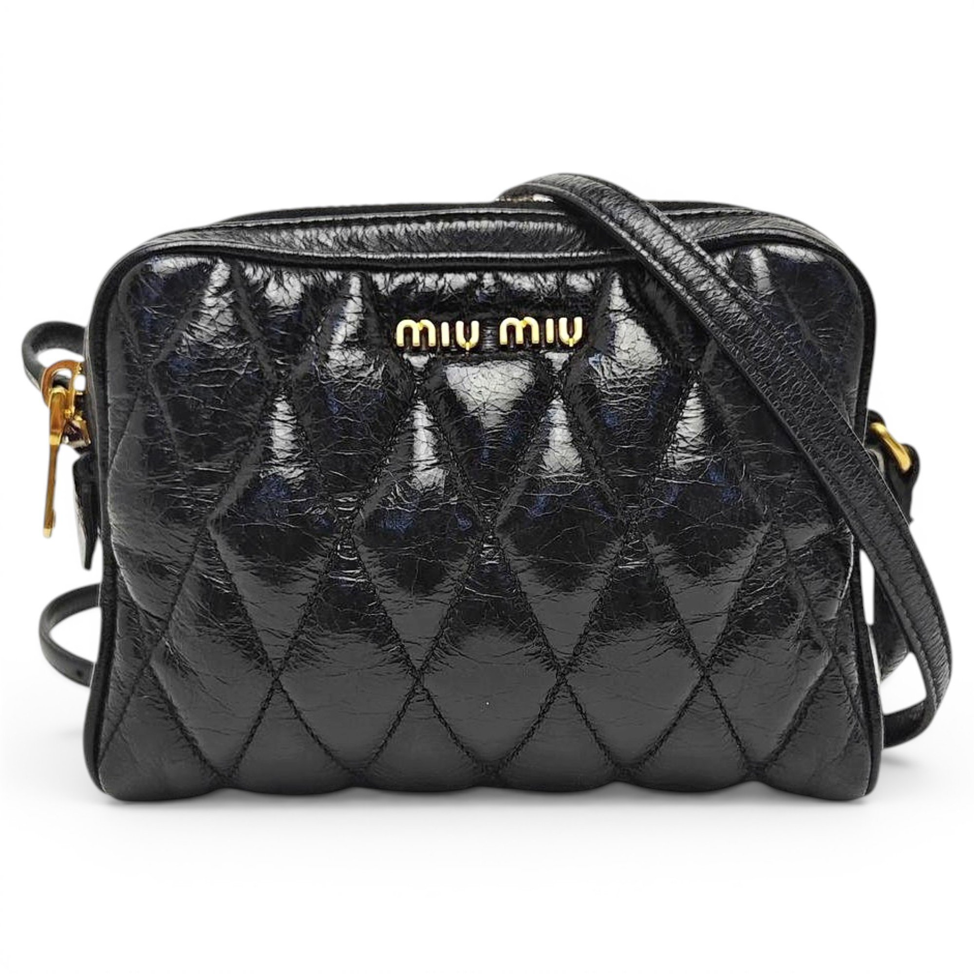 Miu delice leather handbag