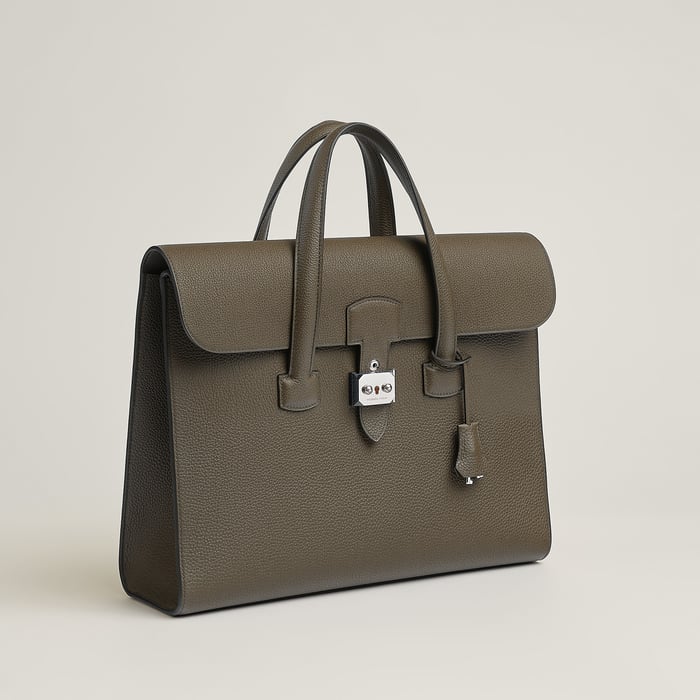 Vert Loden Sac a Depeches Light 1-36 Briefcase
