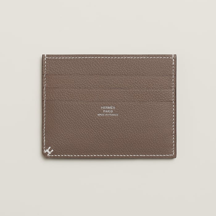 Étoupe H Sellier Card Holder