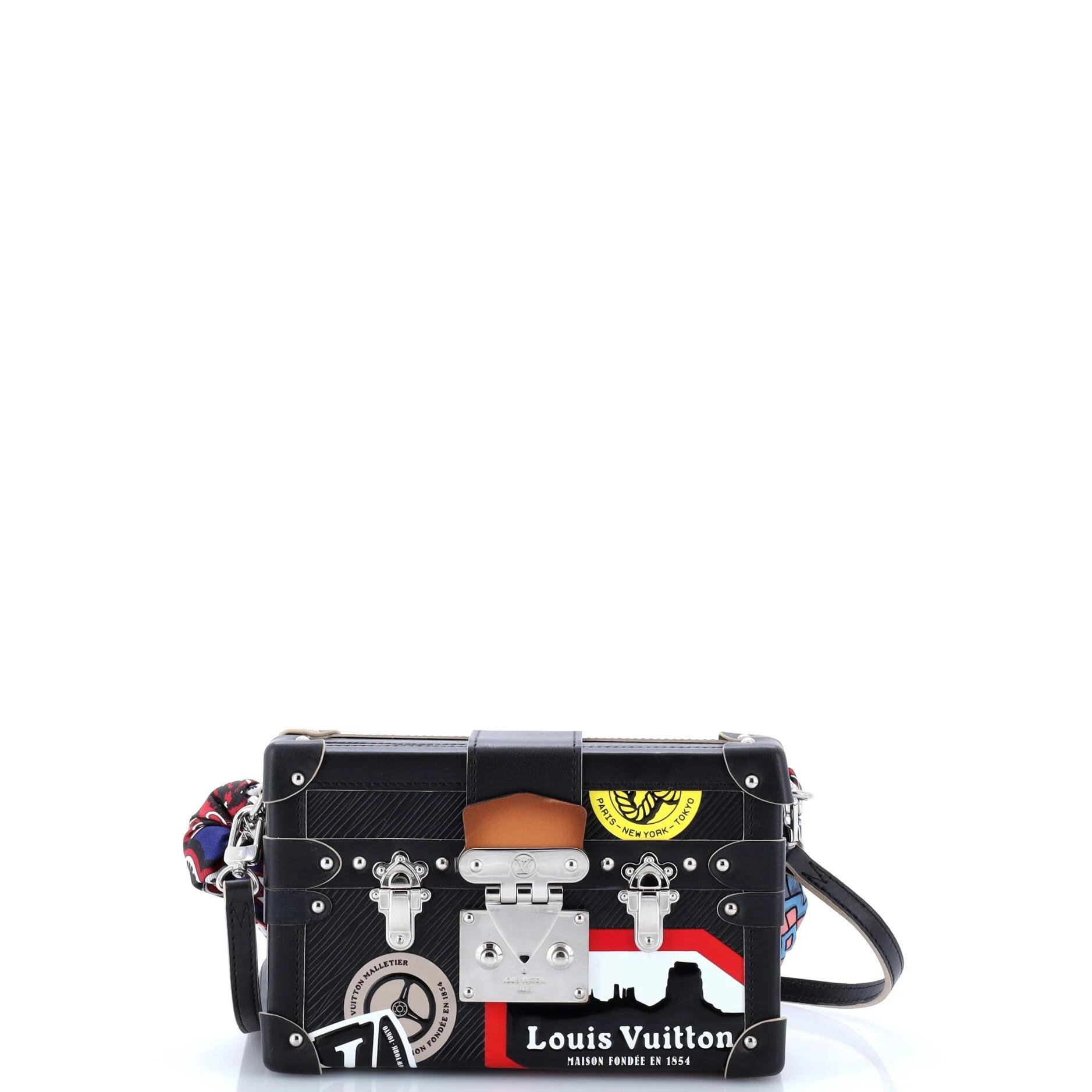 Petite Malle leather crossbody bag