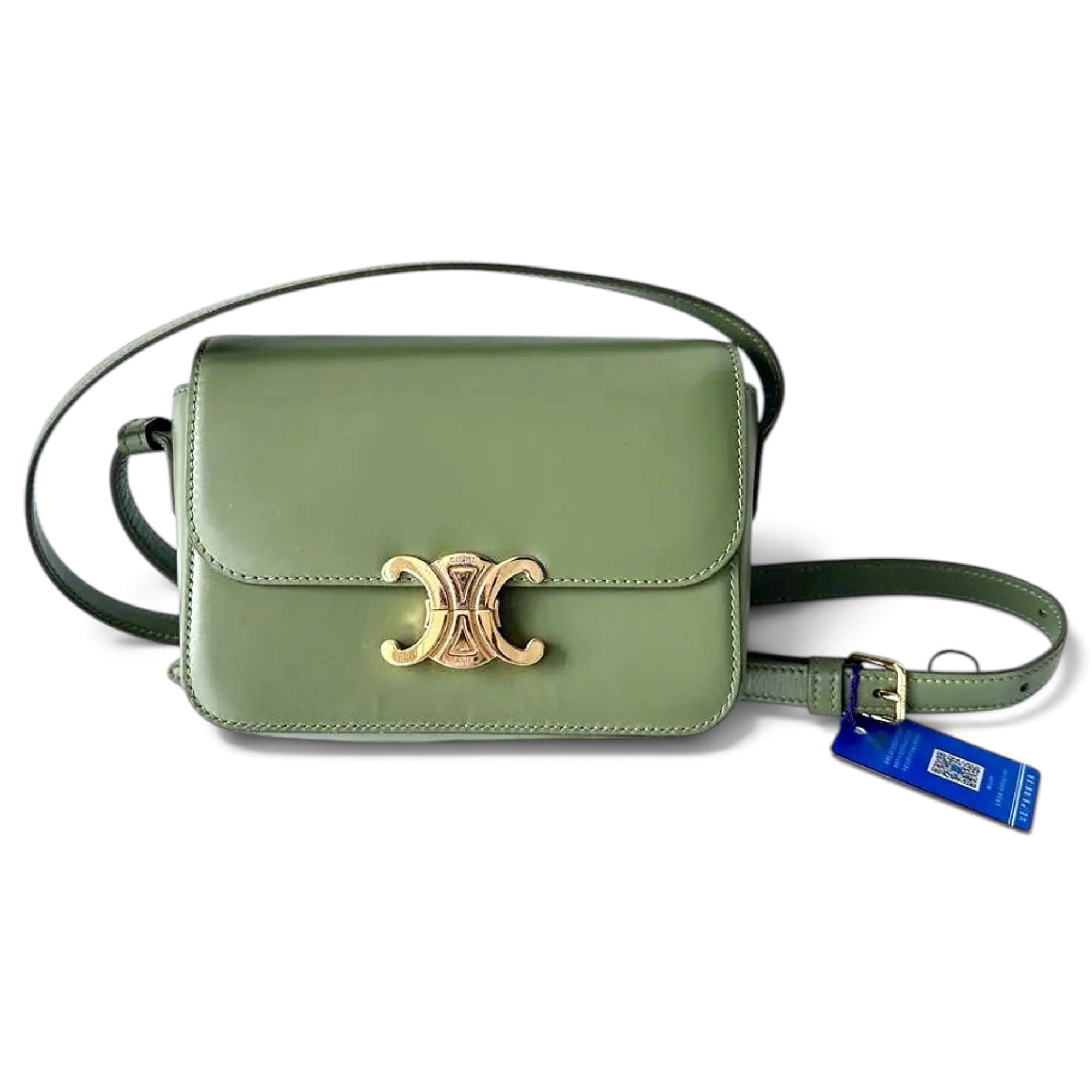 Triomphe leather handbag