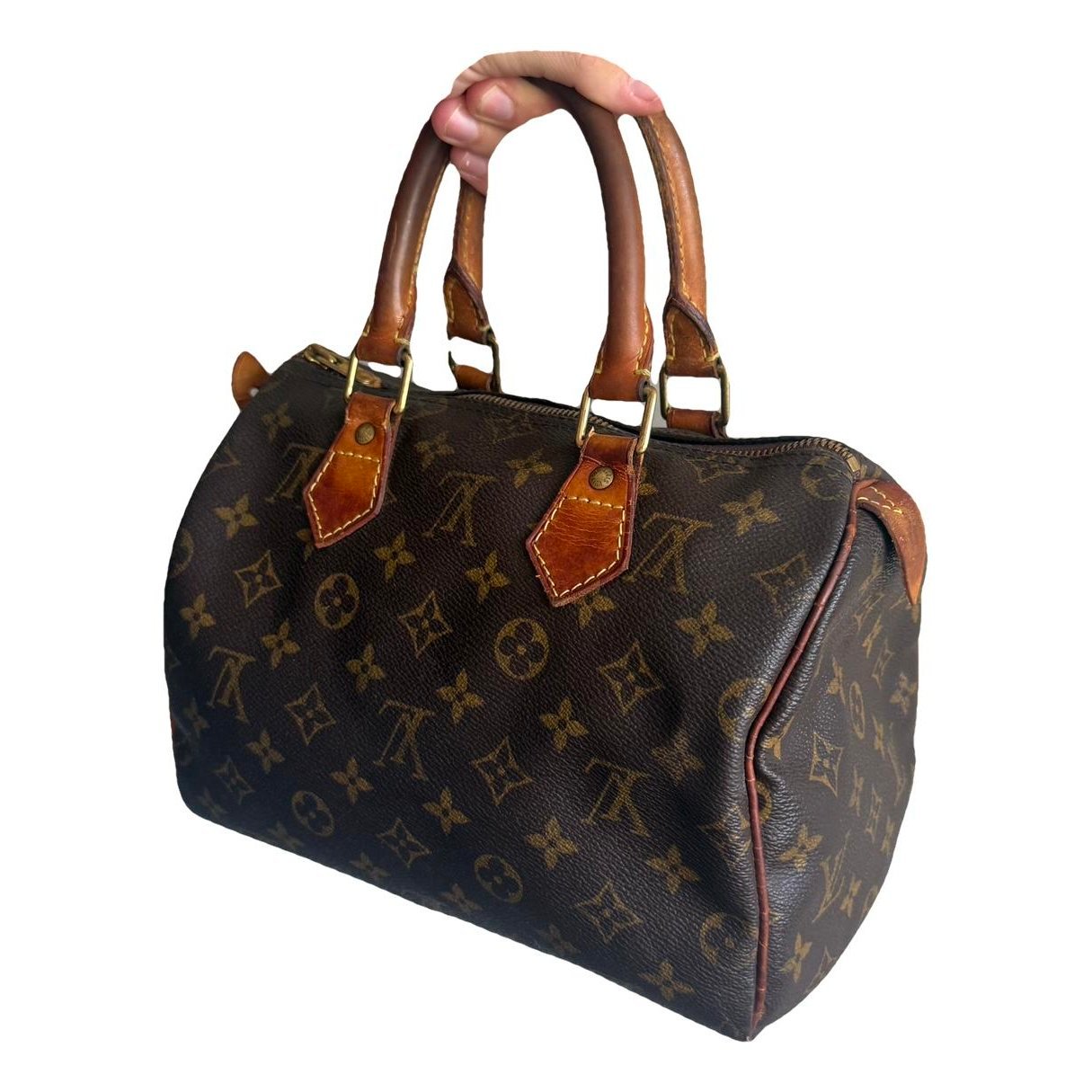 Speedy leather handbag