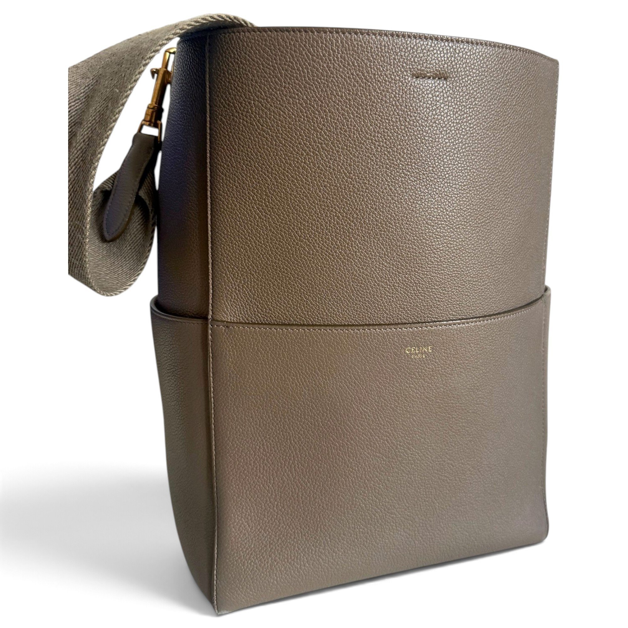 Seau Sangle leather handbag