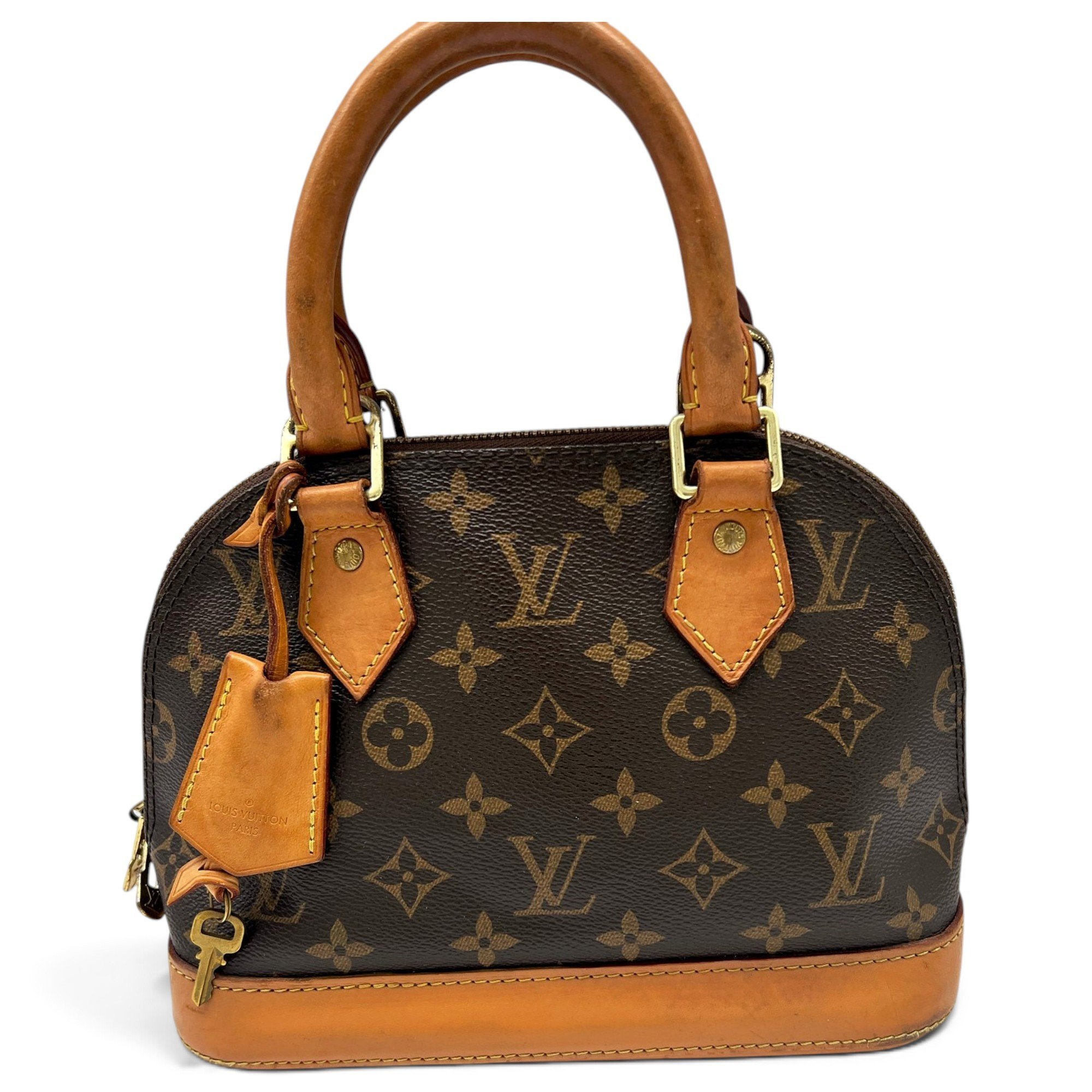 Louis Vuitton Alma leather handbag