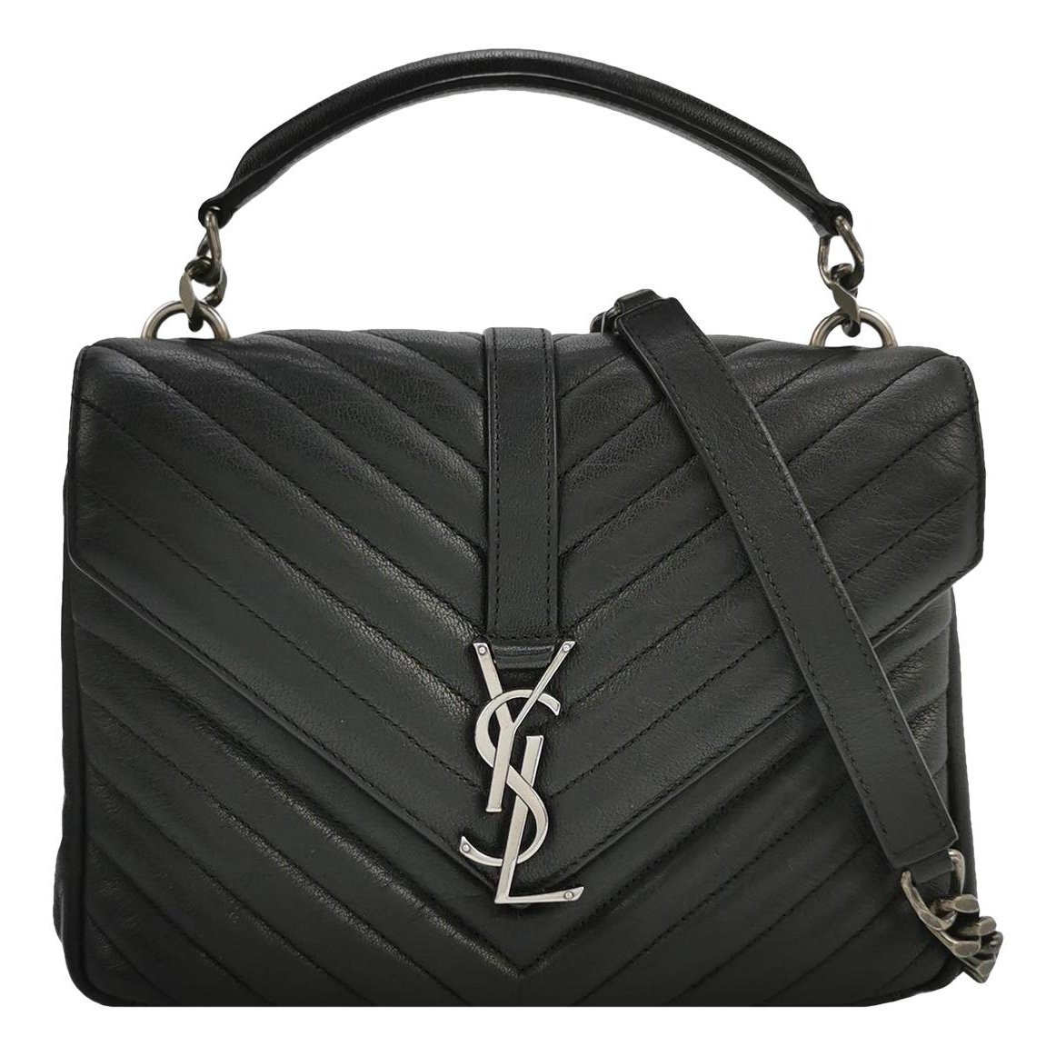 Collége monogramme leather handbag