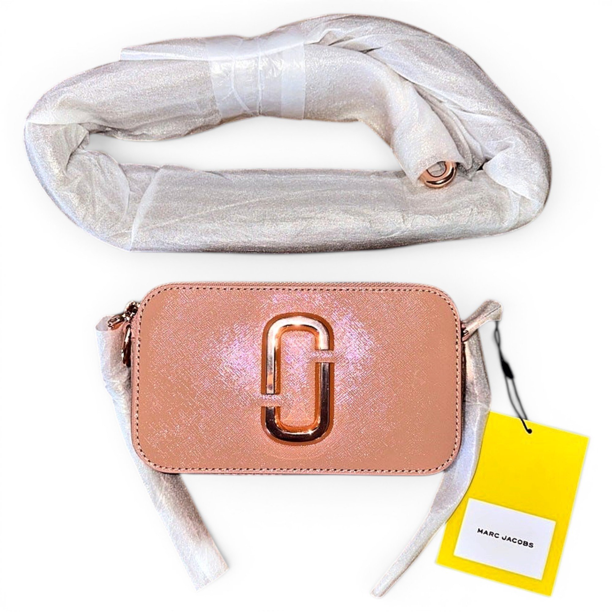 Snapshot leather handbag