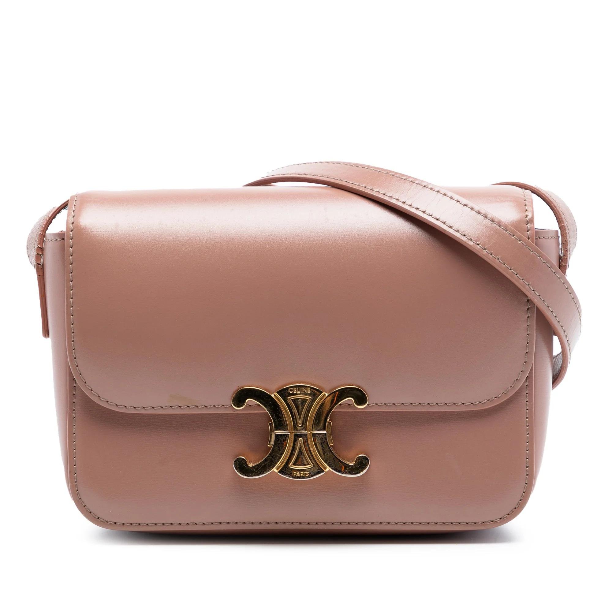 Triomphe leather handbag