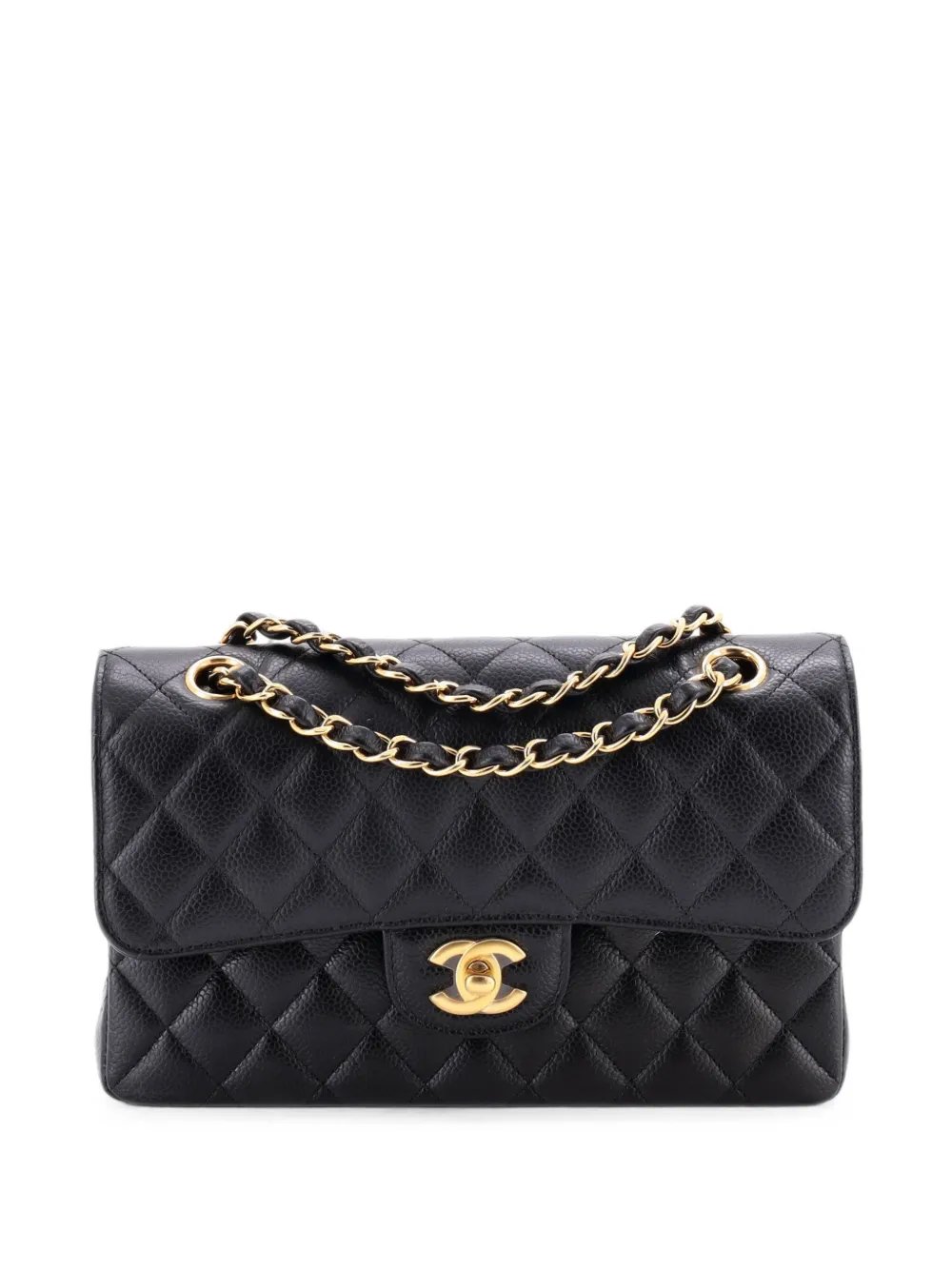 Classic Double Flap Bag Quilted Caviar Small shoulder bag