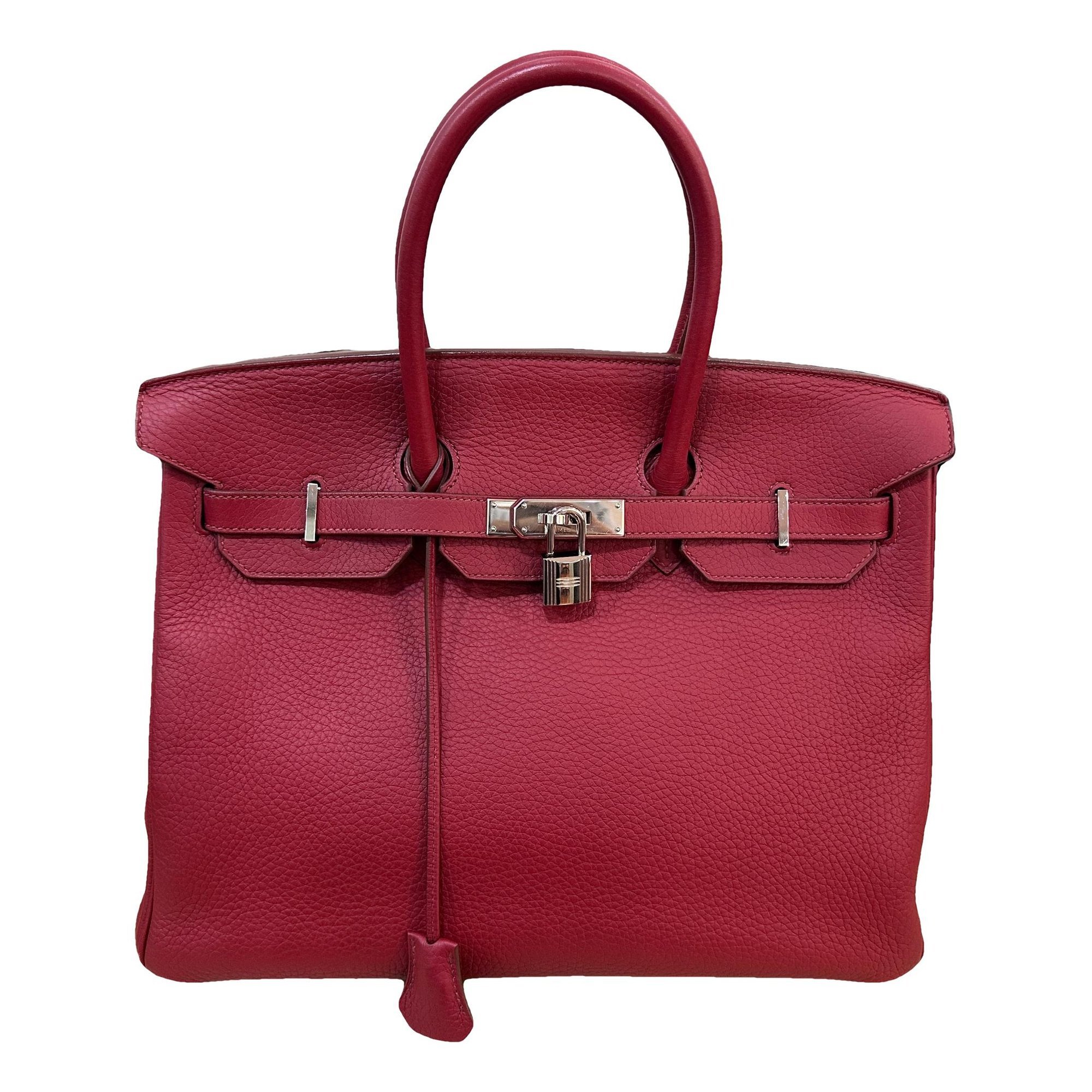 Hermes Birkin 35 Handbag Rouge Garance
