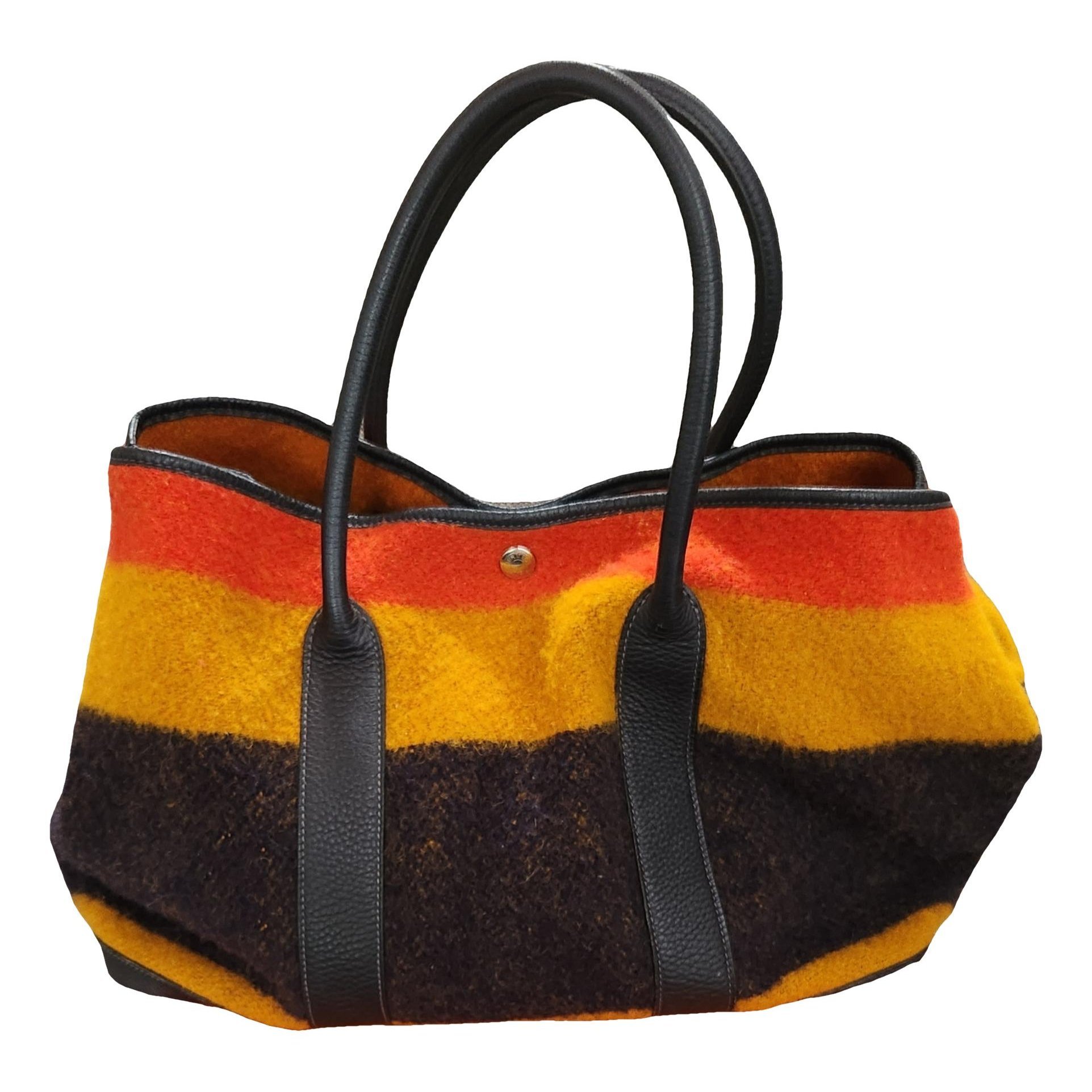 Garden Party wool tote