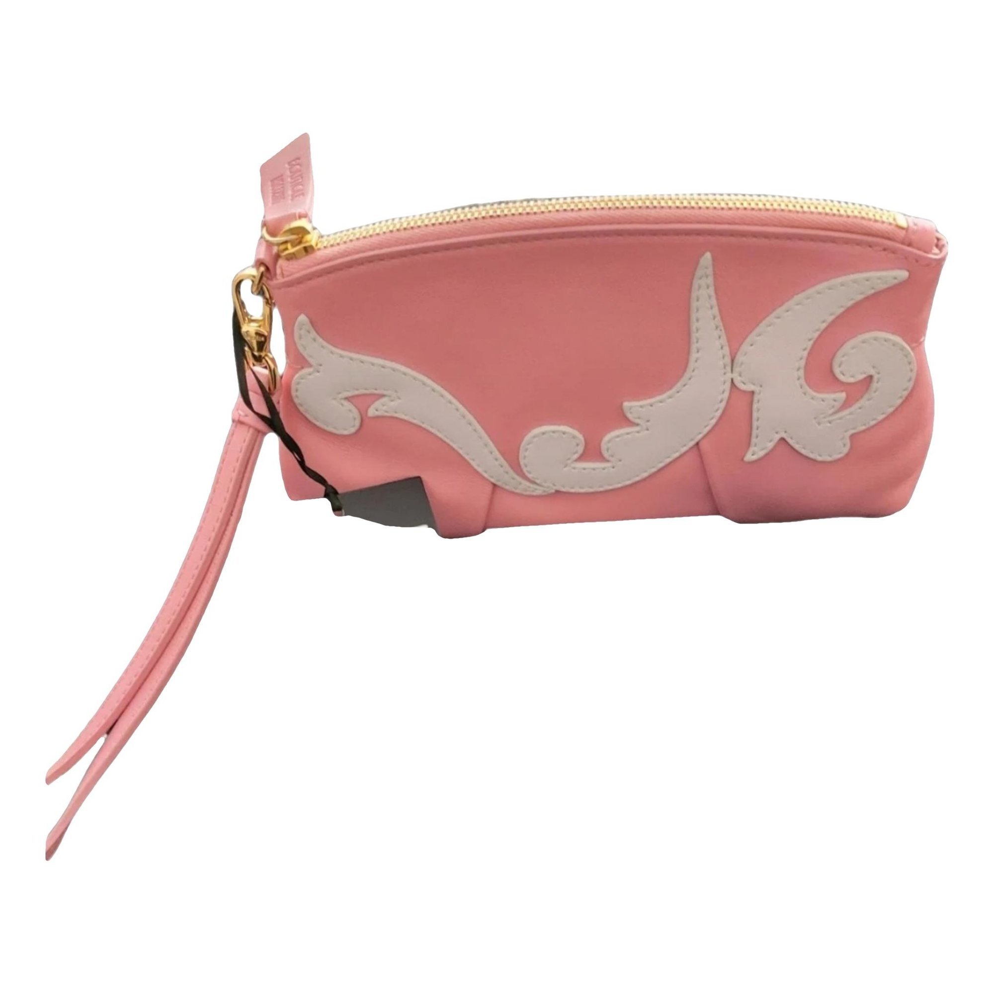 Leather clutch bag