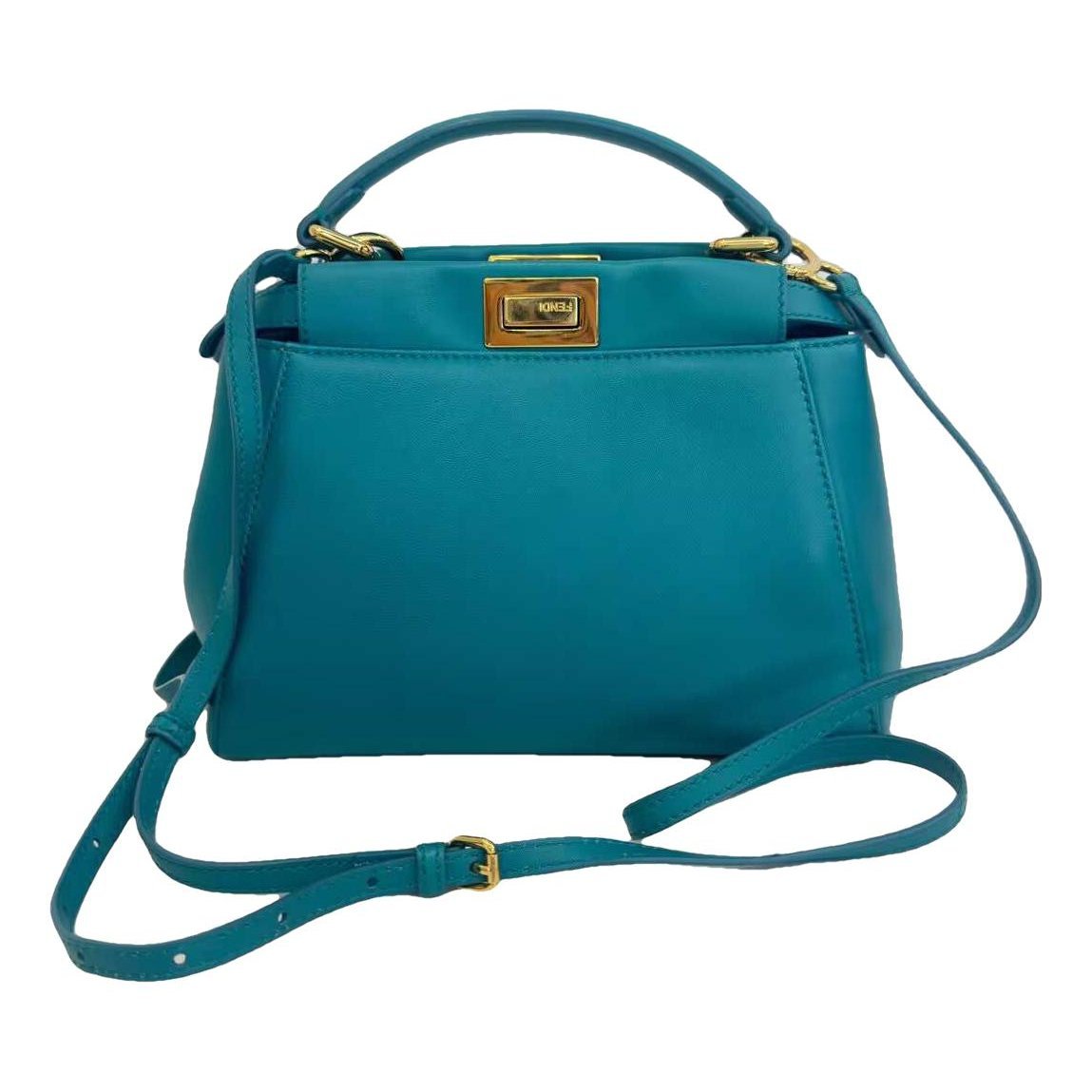 Peekaboo leather handbag