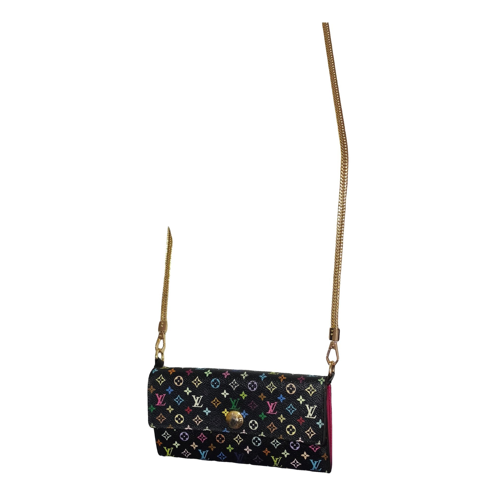 Leather clutch bag