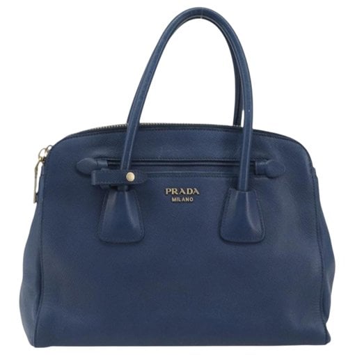 Double leather tote