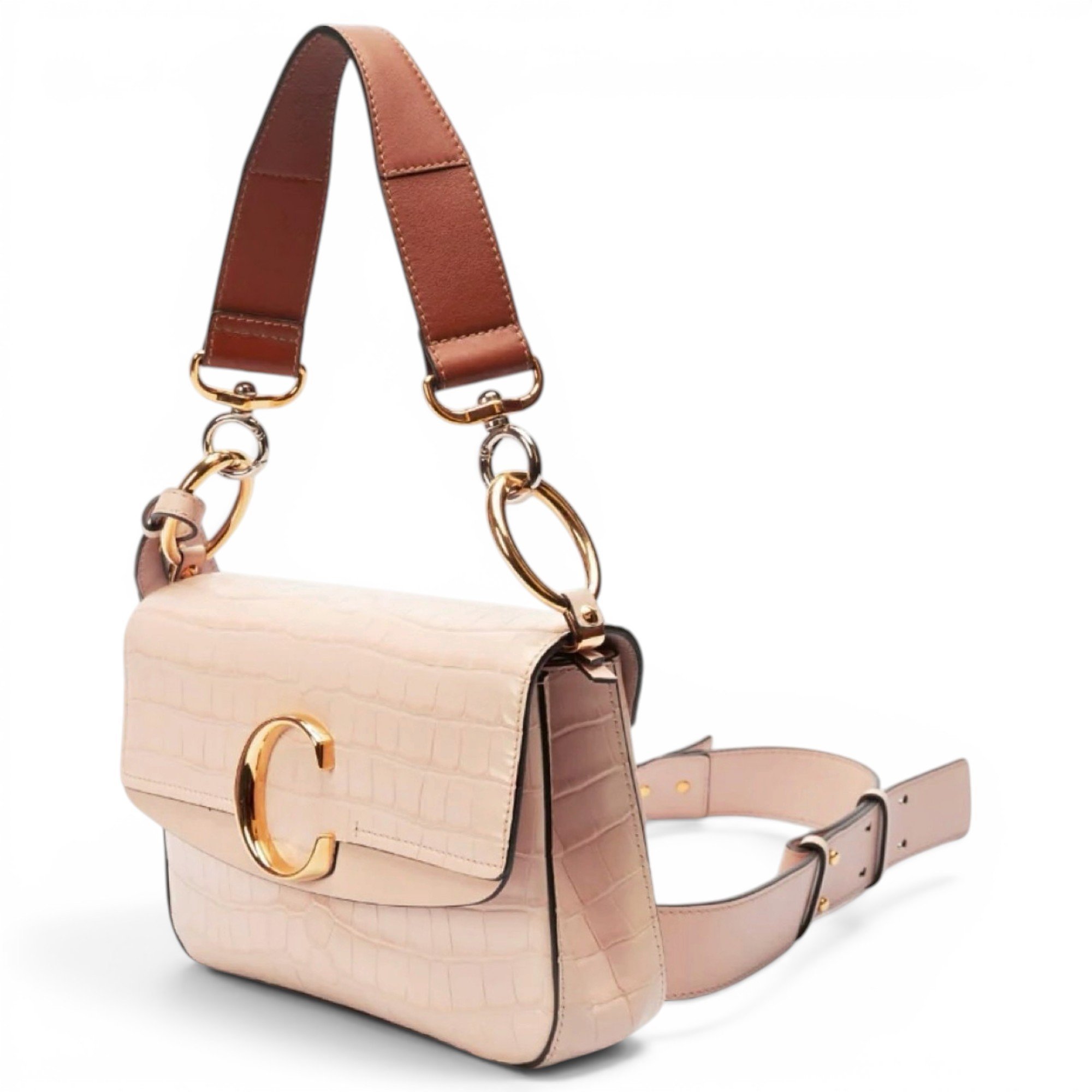 C leather handbag