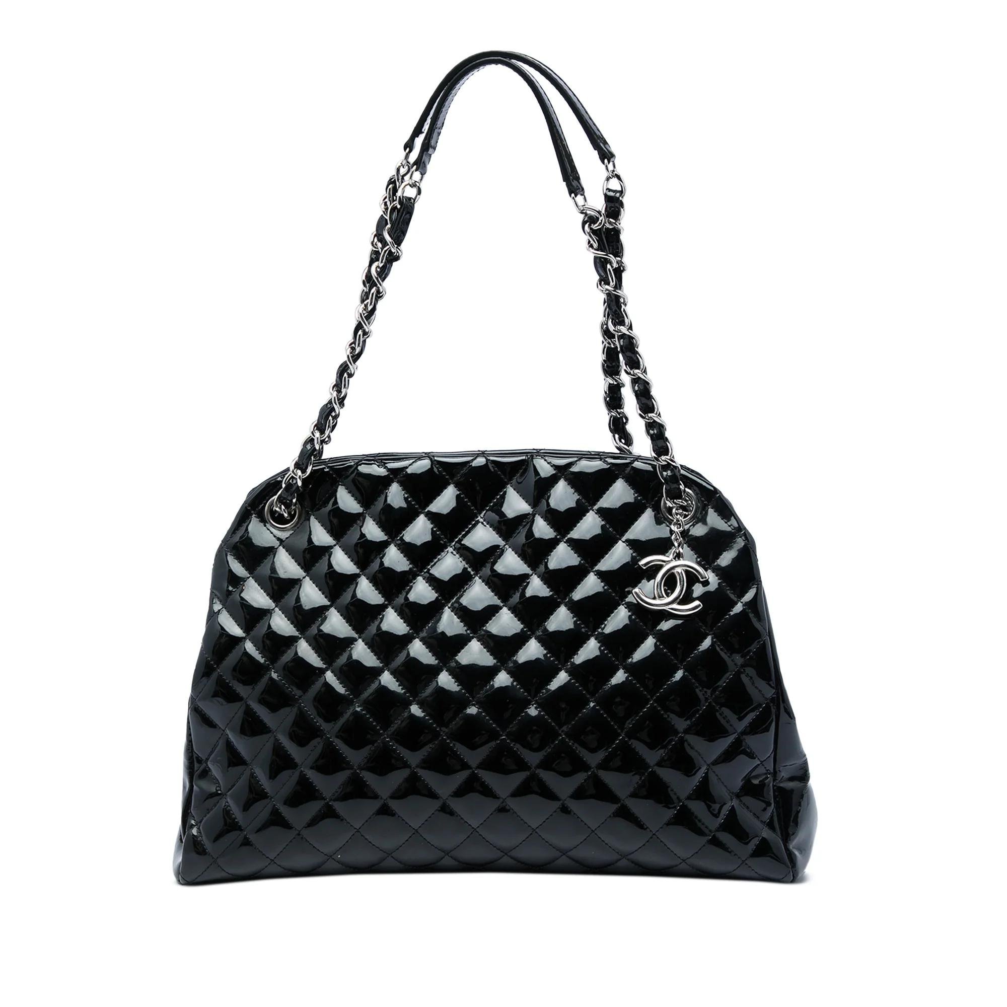 Mademoiselle patent leather handbag