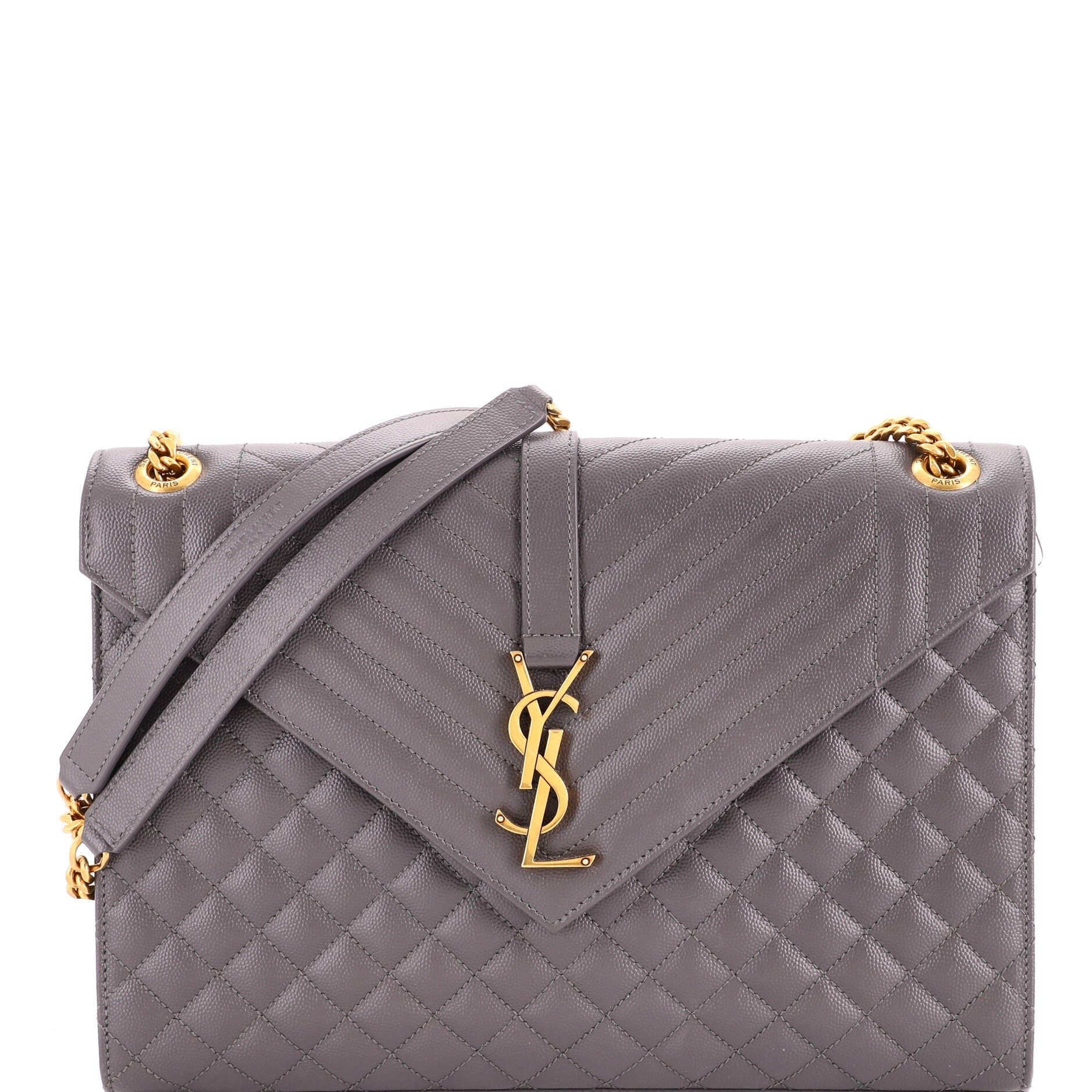Envelope leather handbag
