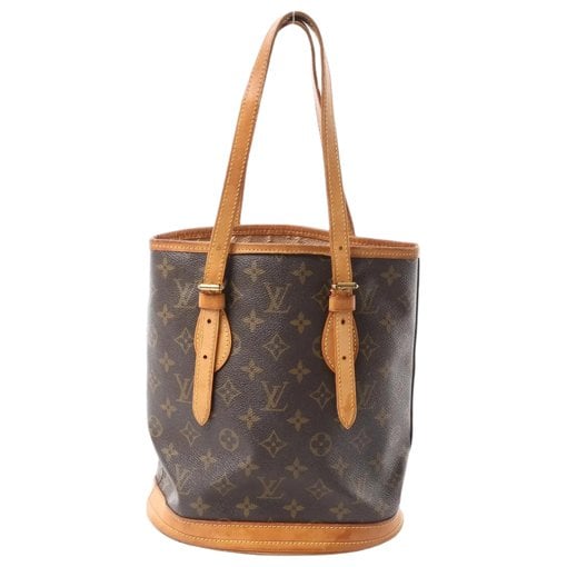 Bucket leather handbag