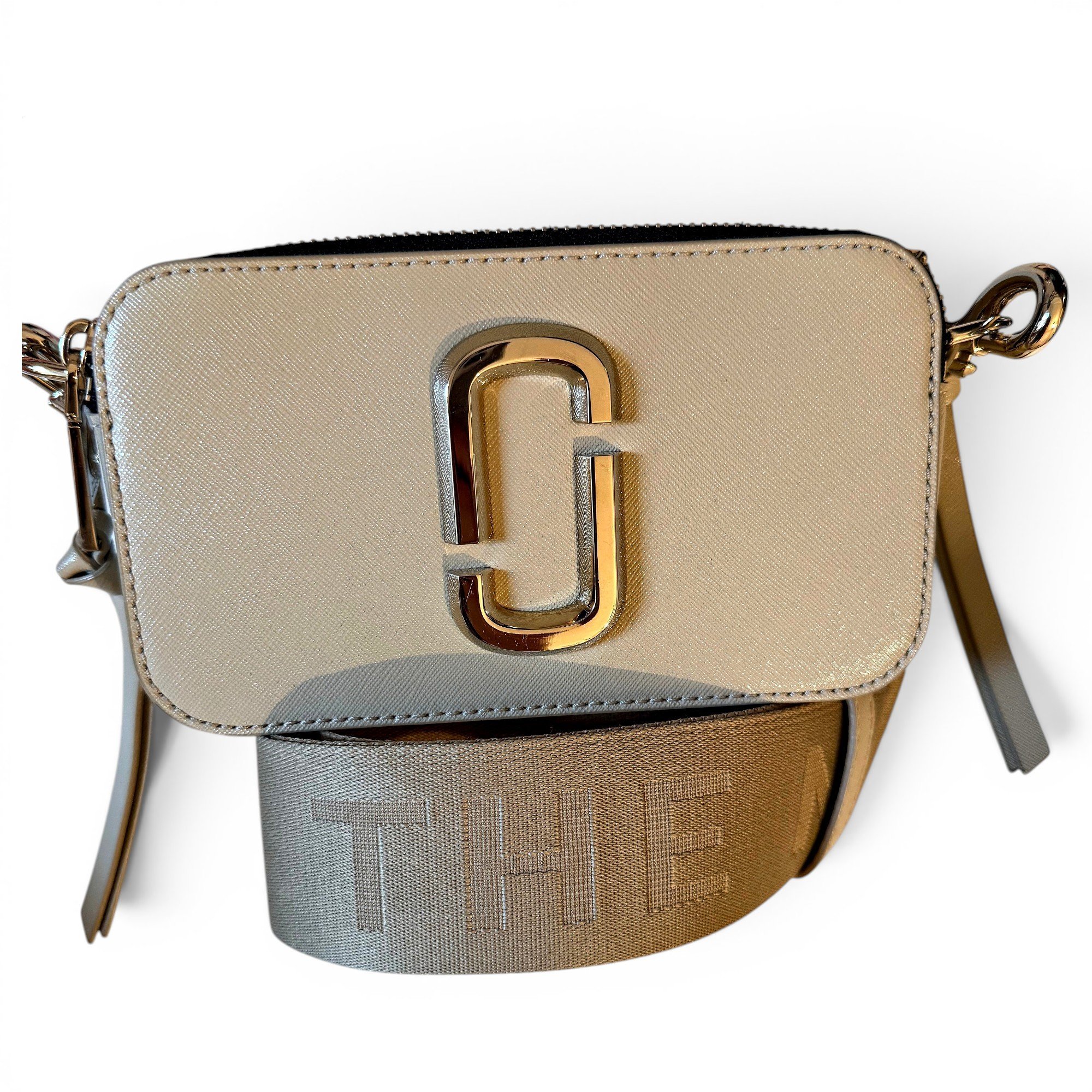 Snapshot leather handbag