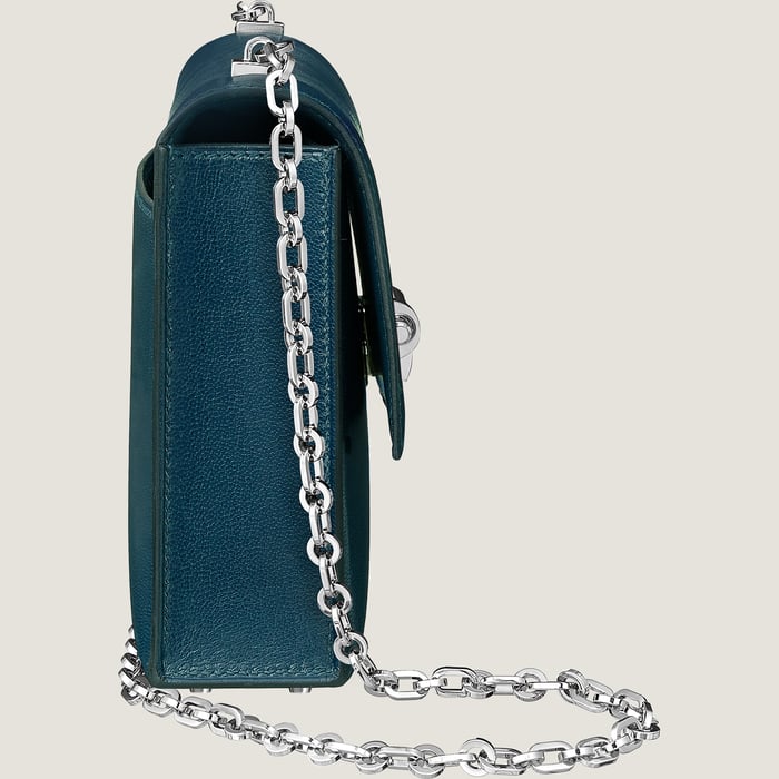 Deep Blue Verrou Chaine Mini Bag