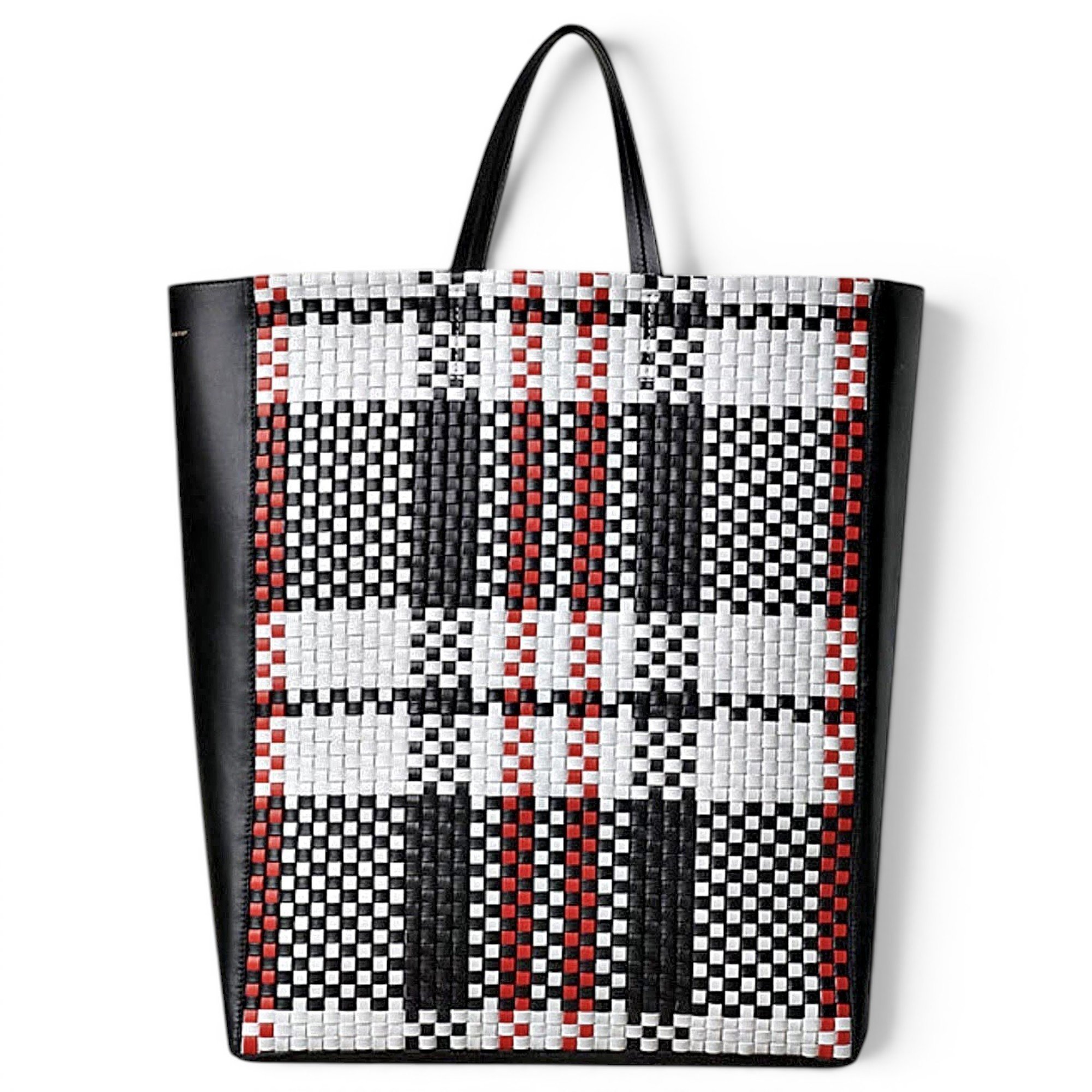 Cabas Vertical leather tote